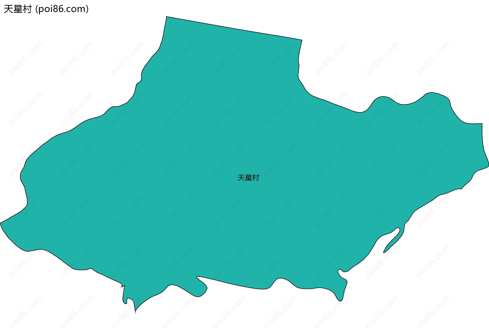 天星村边界地图