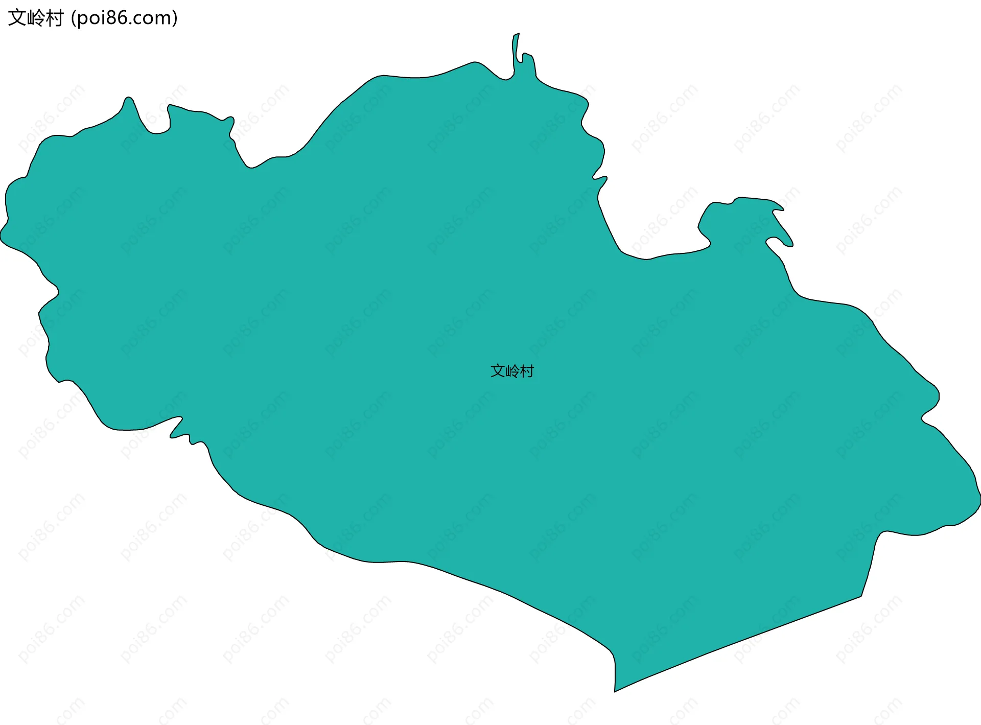 文岭村边界地图