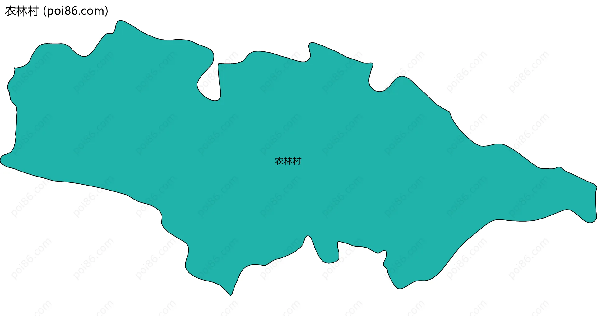 农林村边界地图