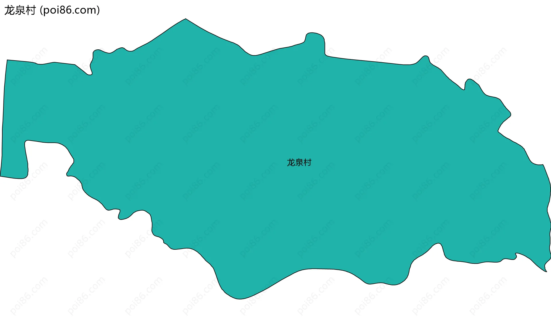 龙泉村边界地图