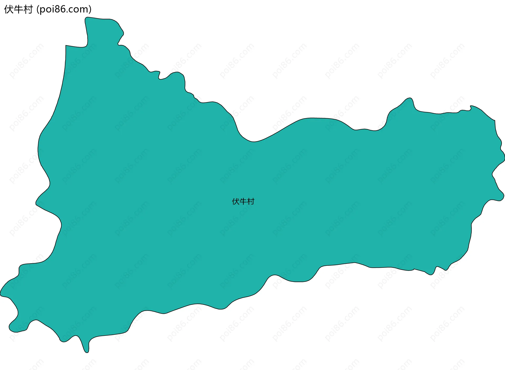 伏牛村边界地图