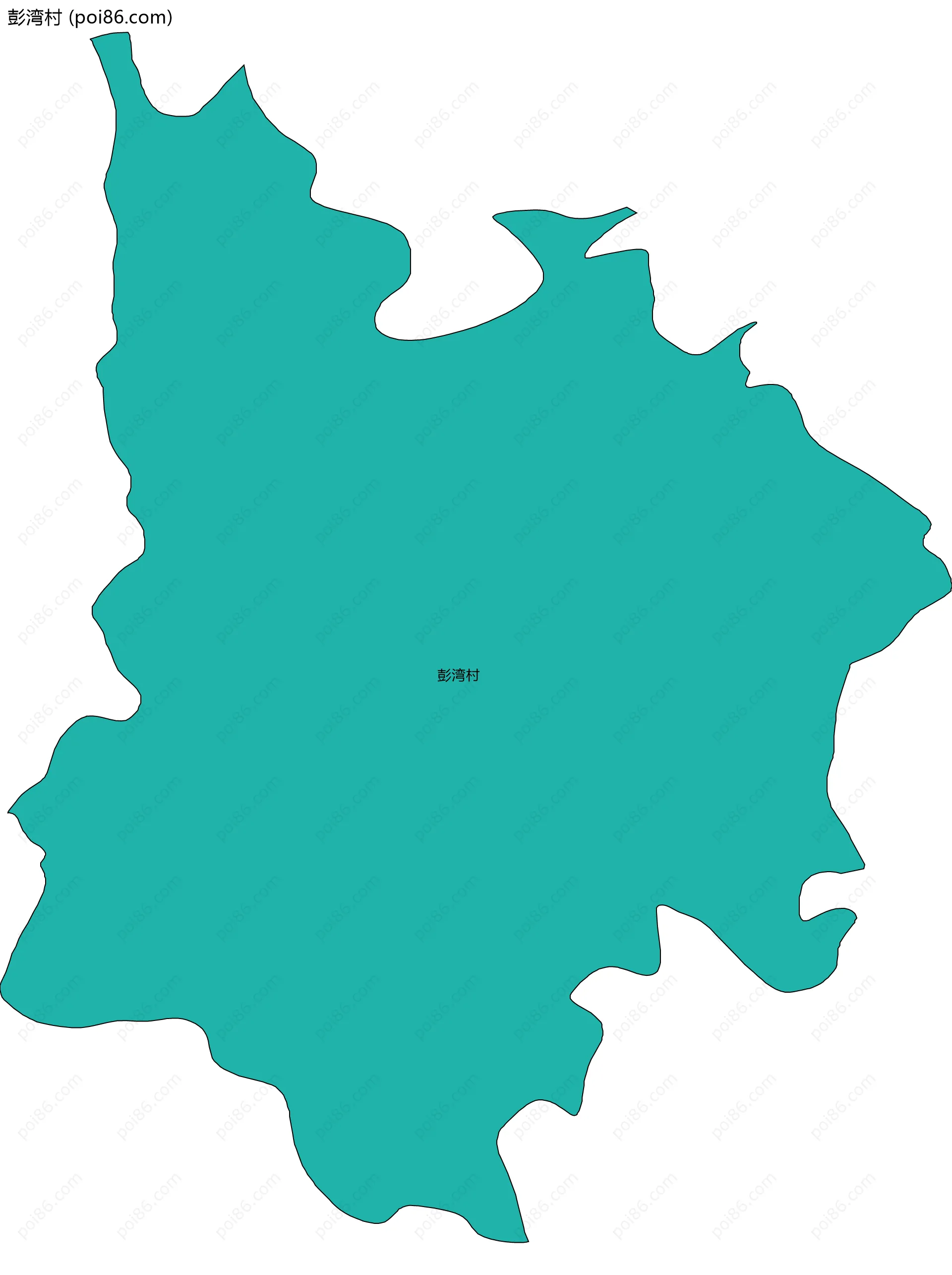 彭湾村边界地图