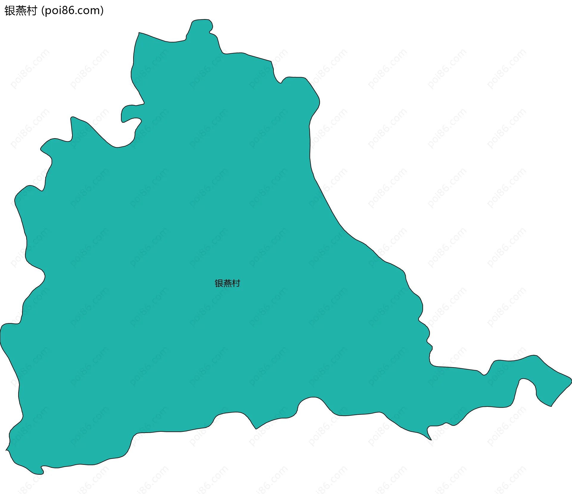 银燕村边界地图