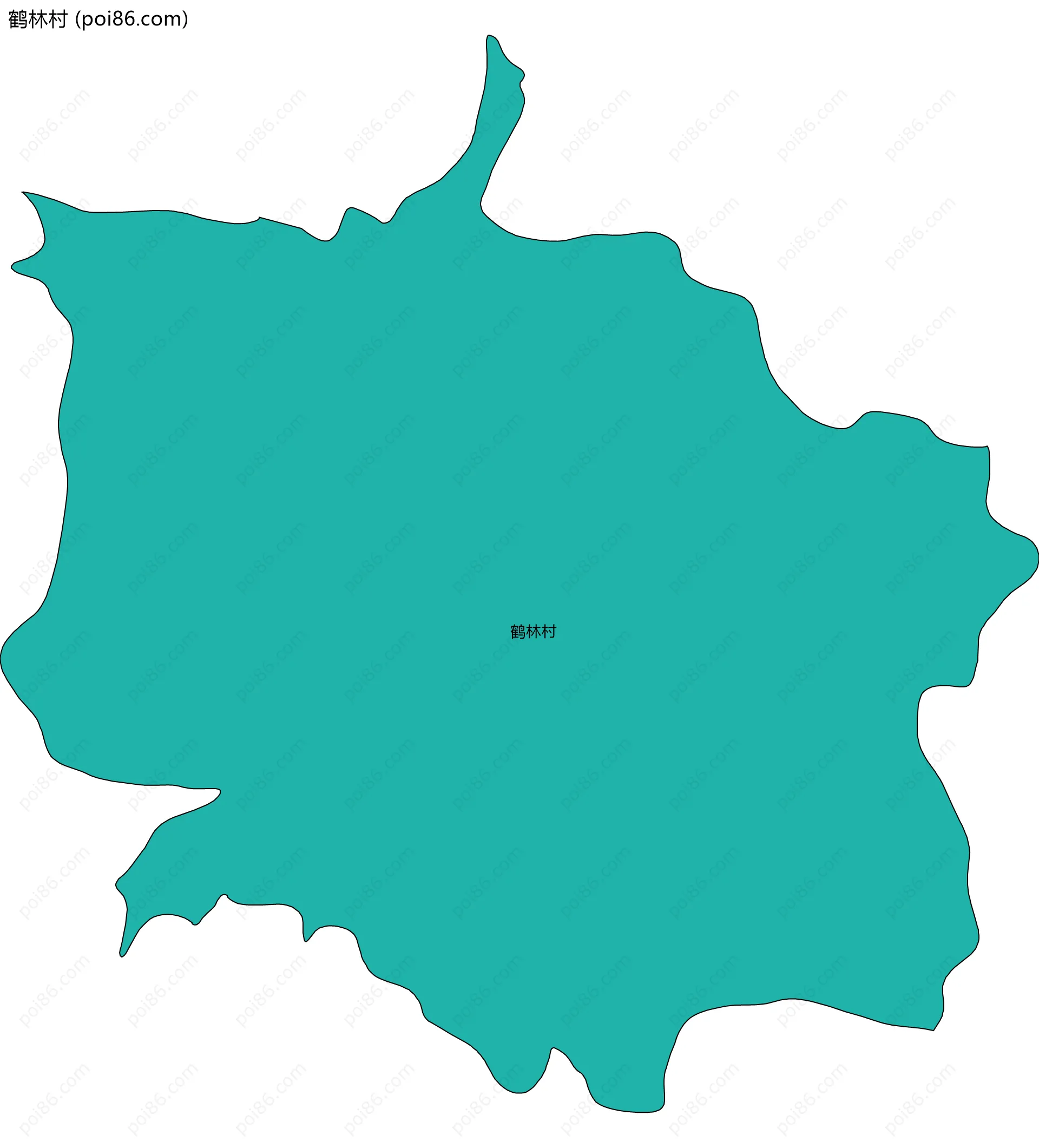 鹤林村边界地图