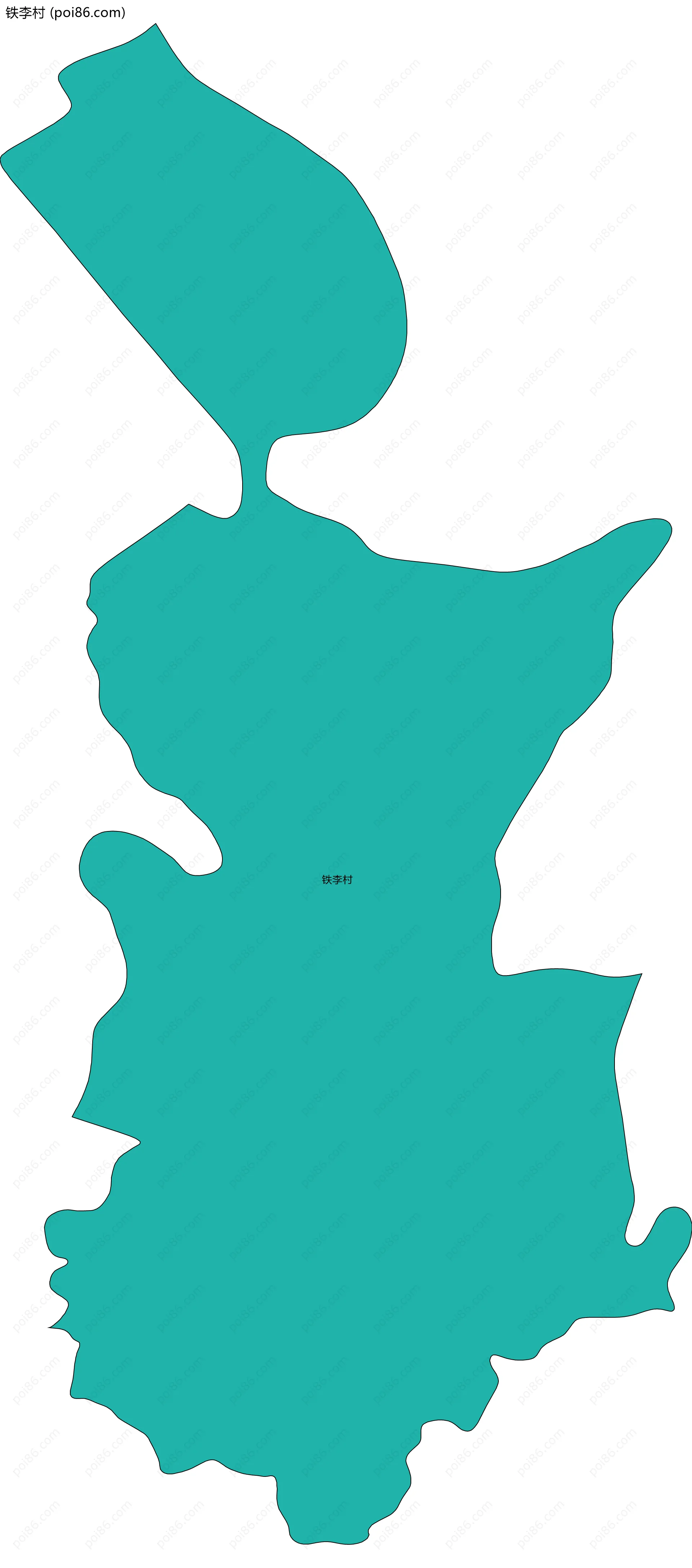 铁李村边界地图