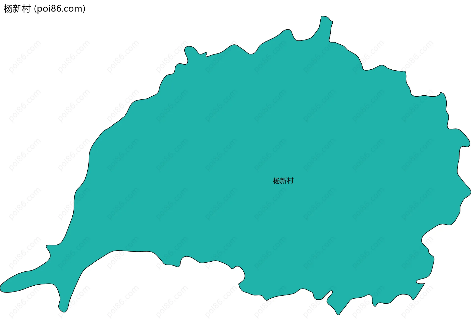 杨新村边界地图
