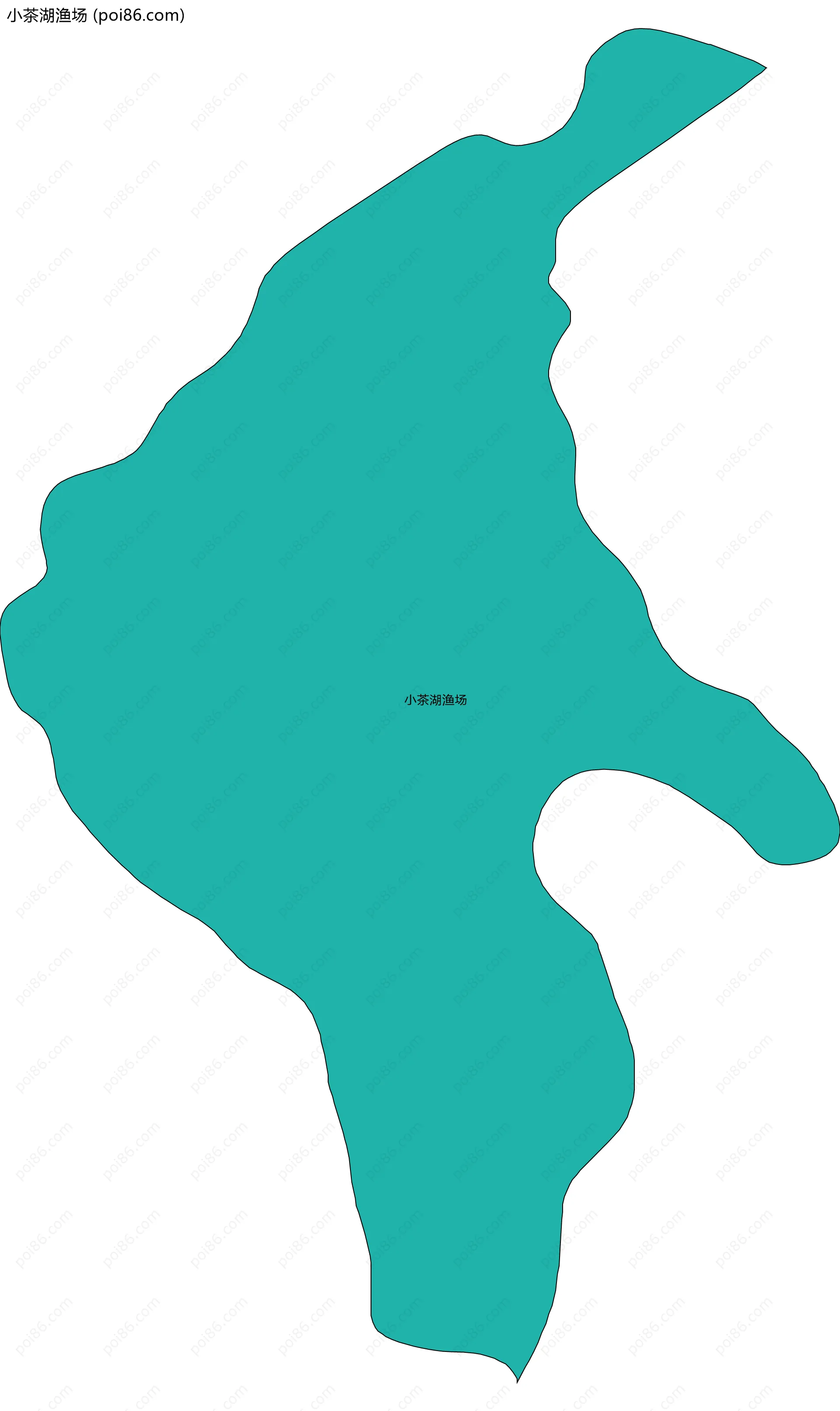 小茶湖渔场边界地图