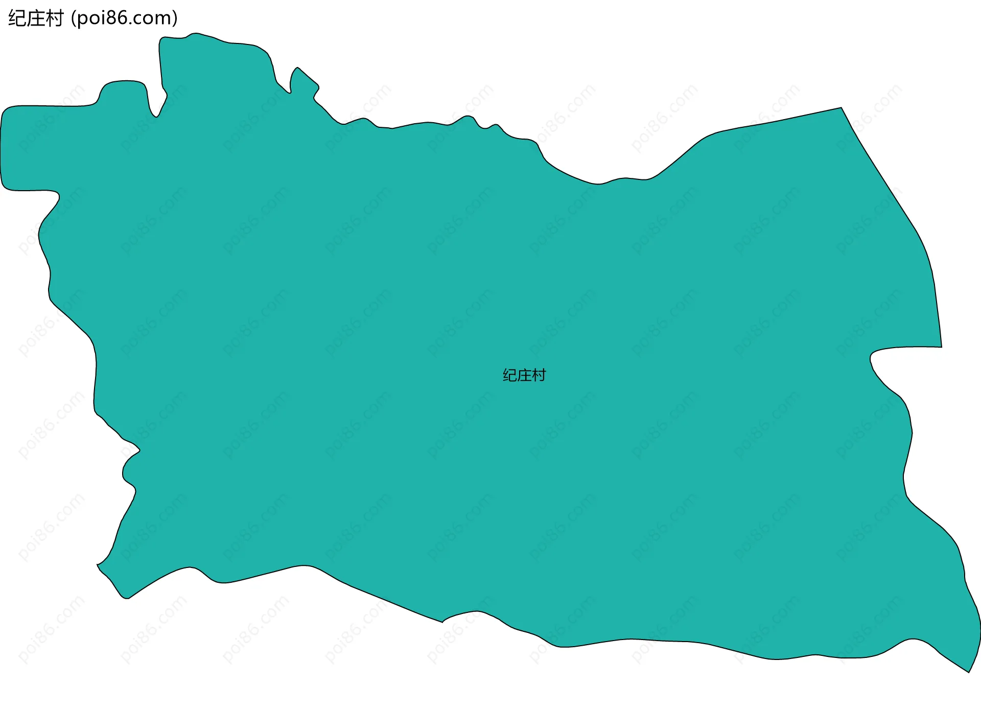 纪庄村边界地图