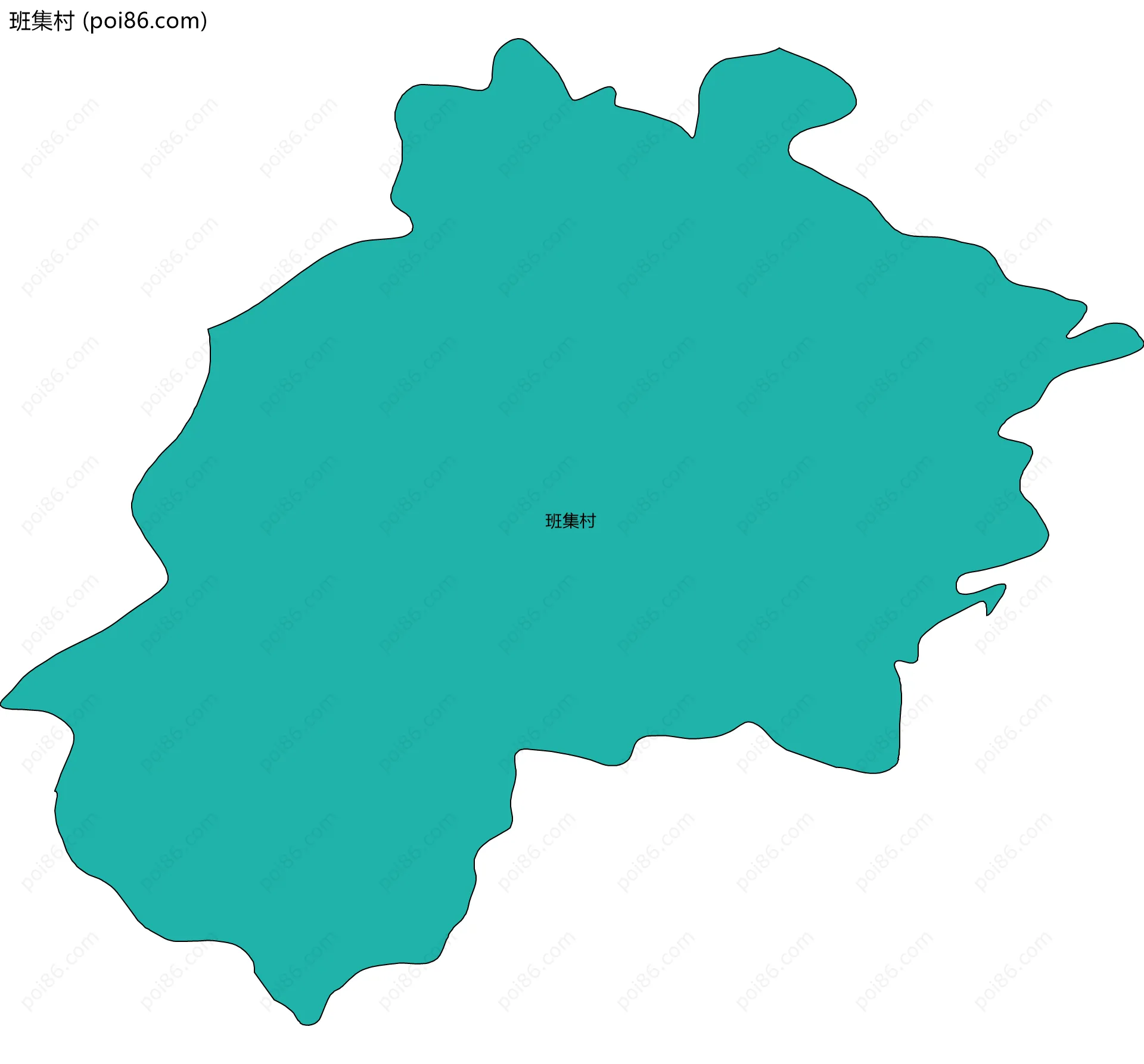 班集村边界地图