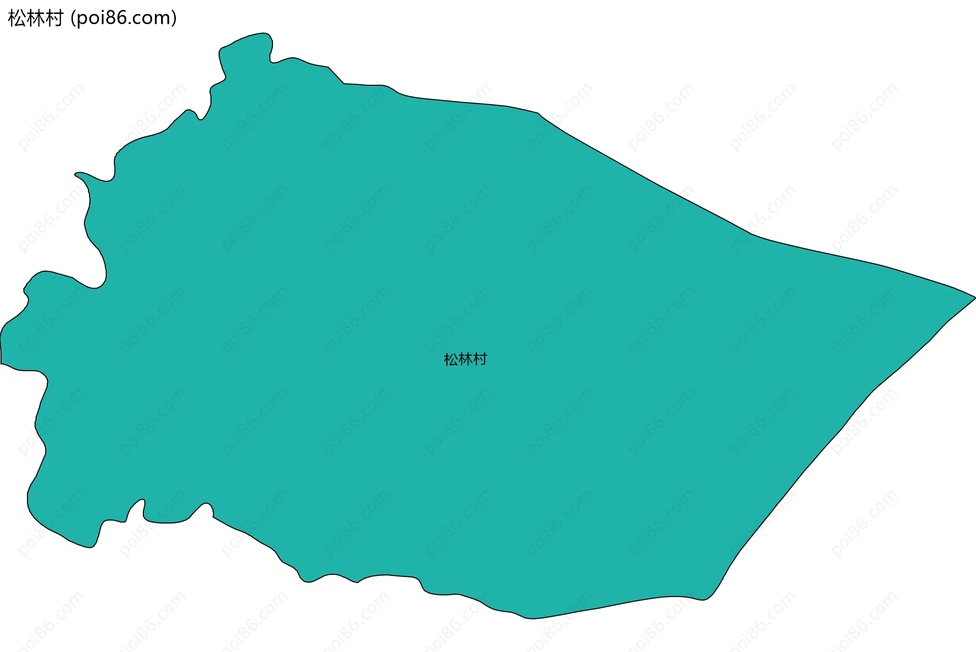 松林村边界地图