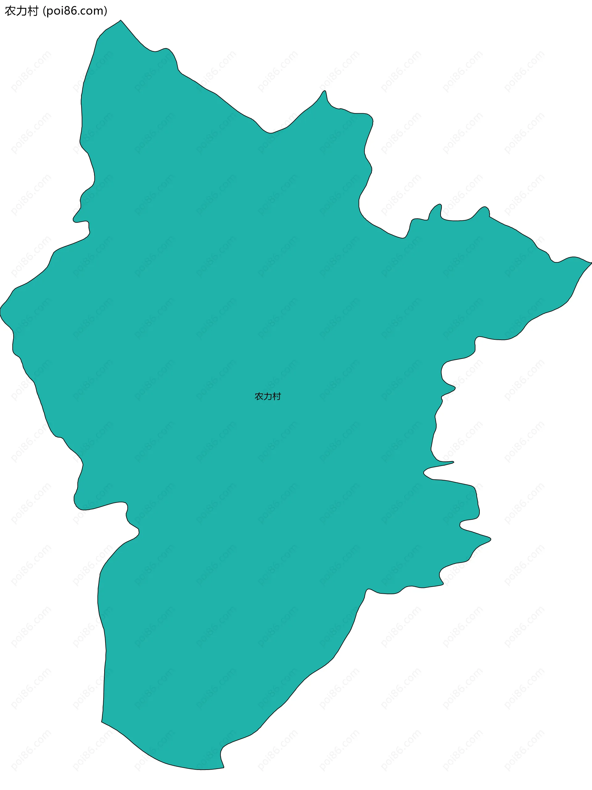 农力村边界地图