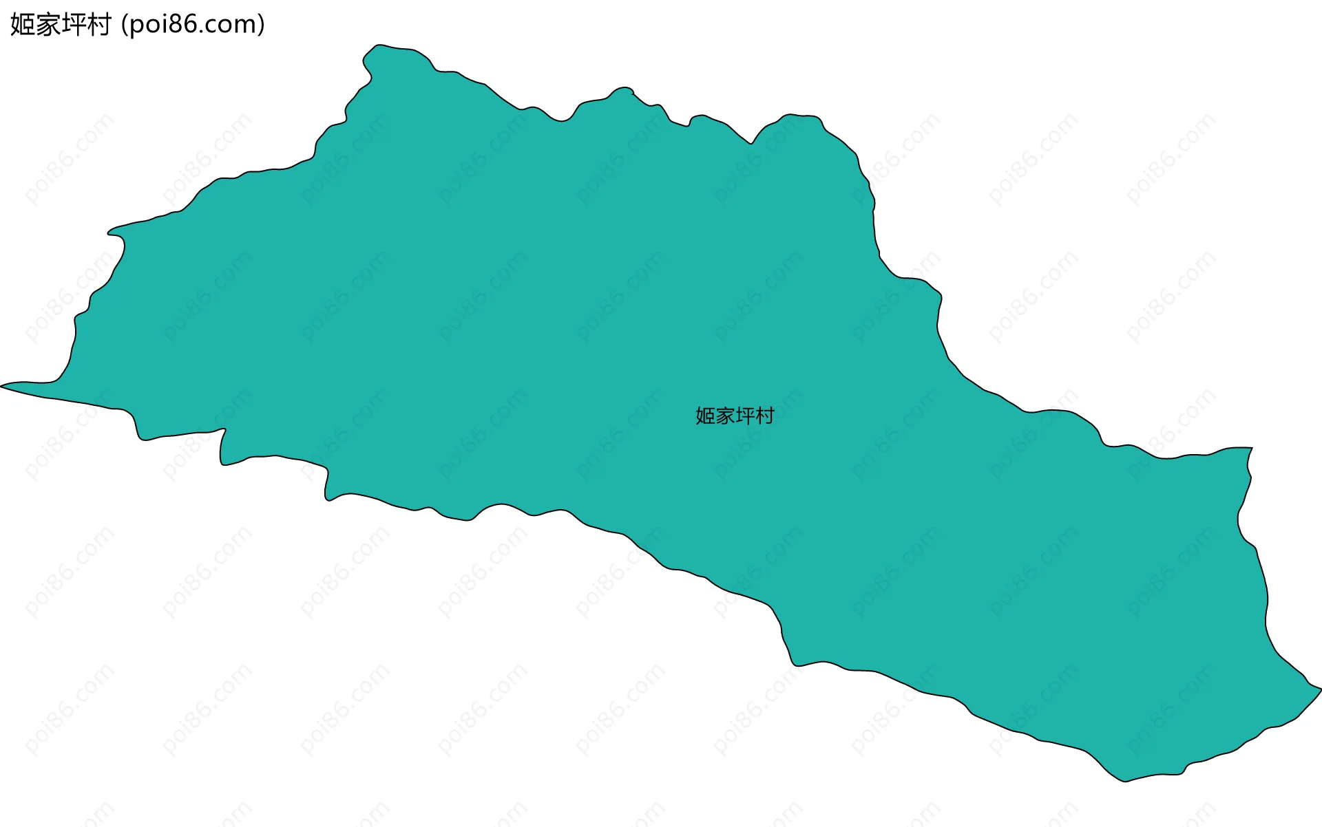 姬家坪村边界地图