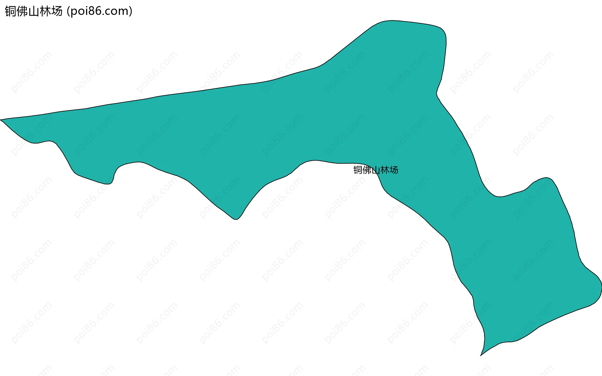 铜佛山林场边界地图