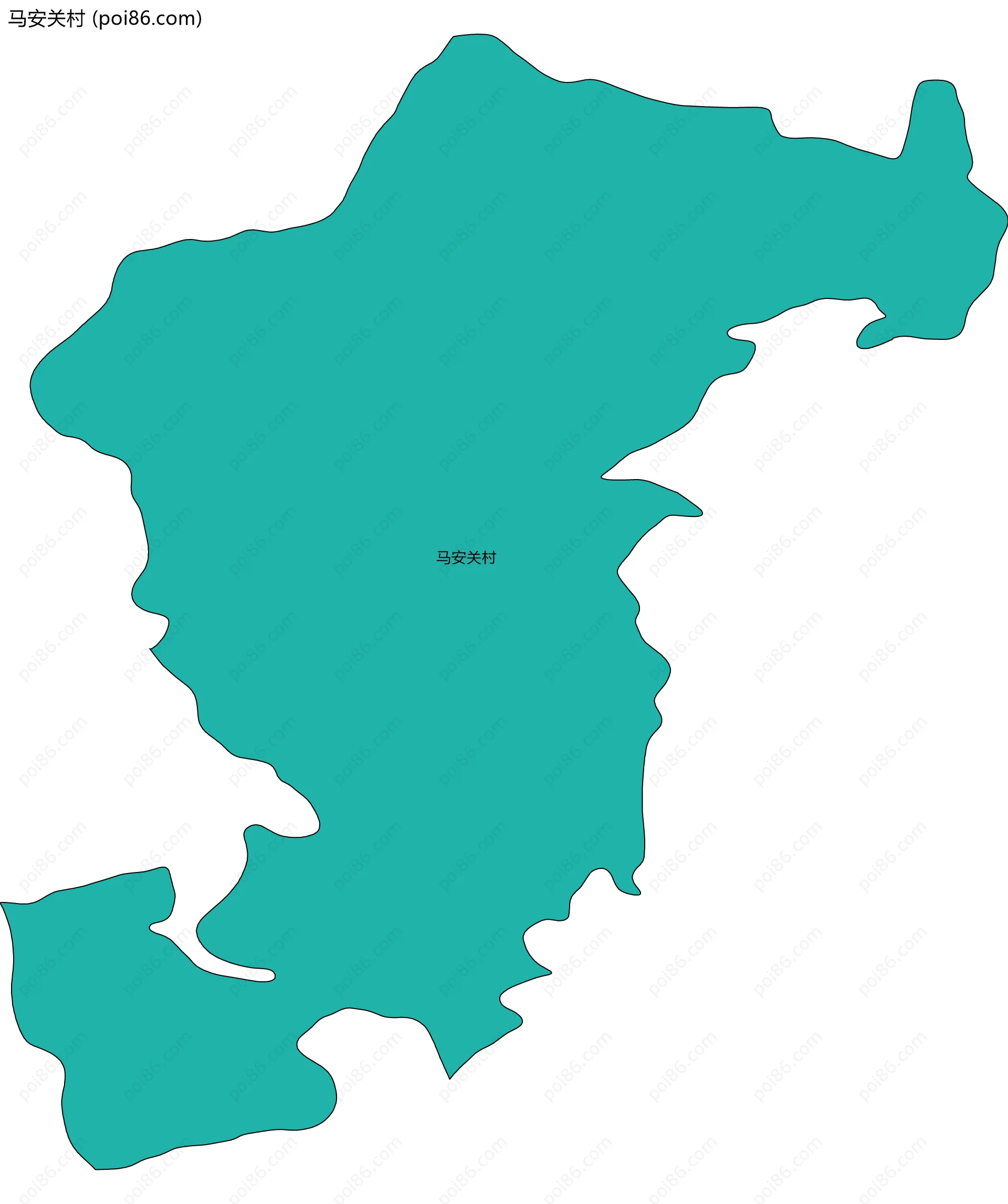 马安关村边界地图