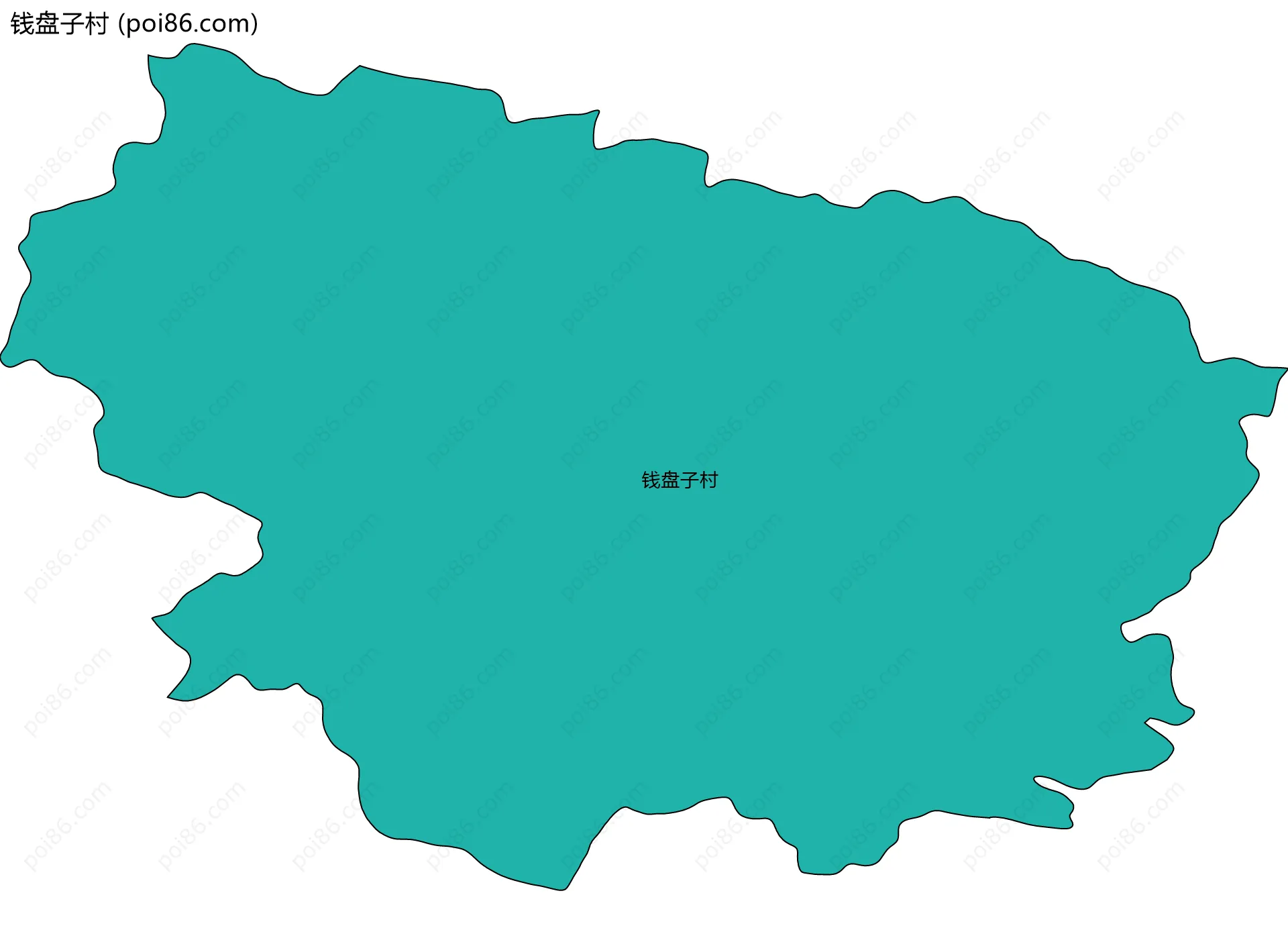 钱盘子村边界地图