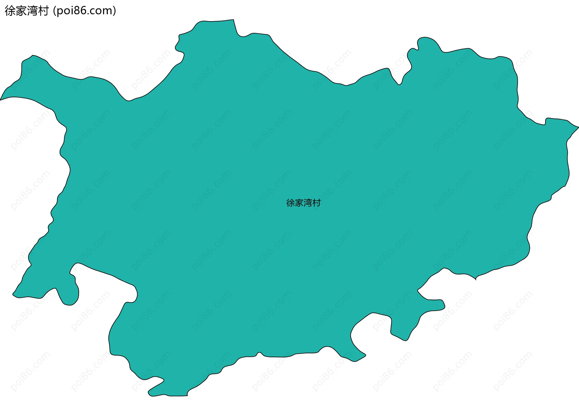 徐家湾村边界地图