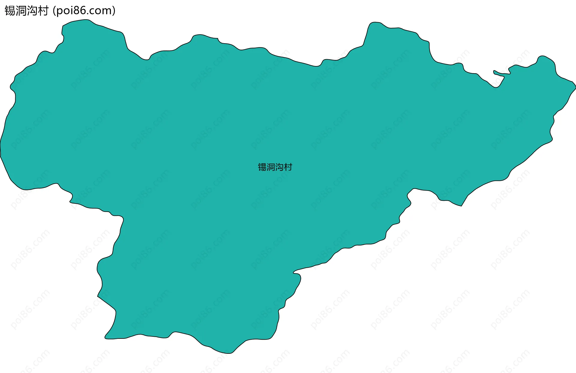 锡洞沟村边界地图