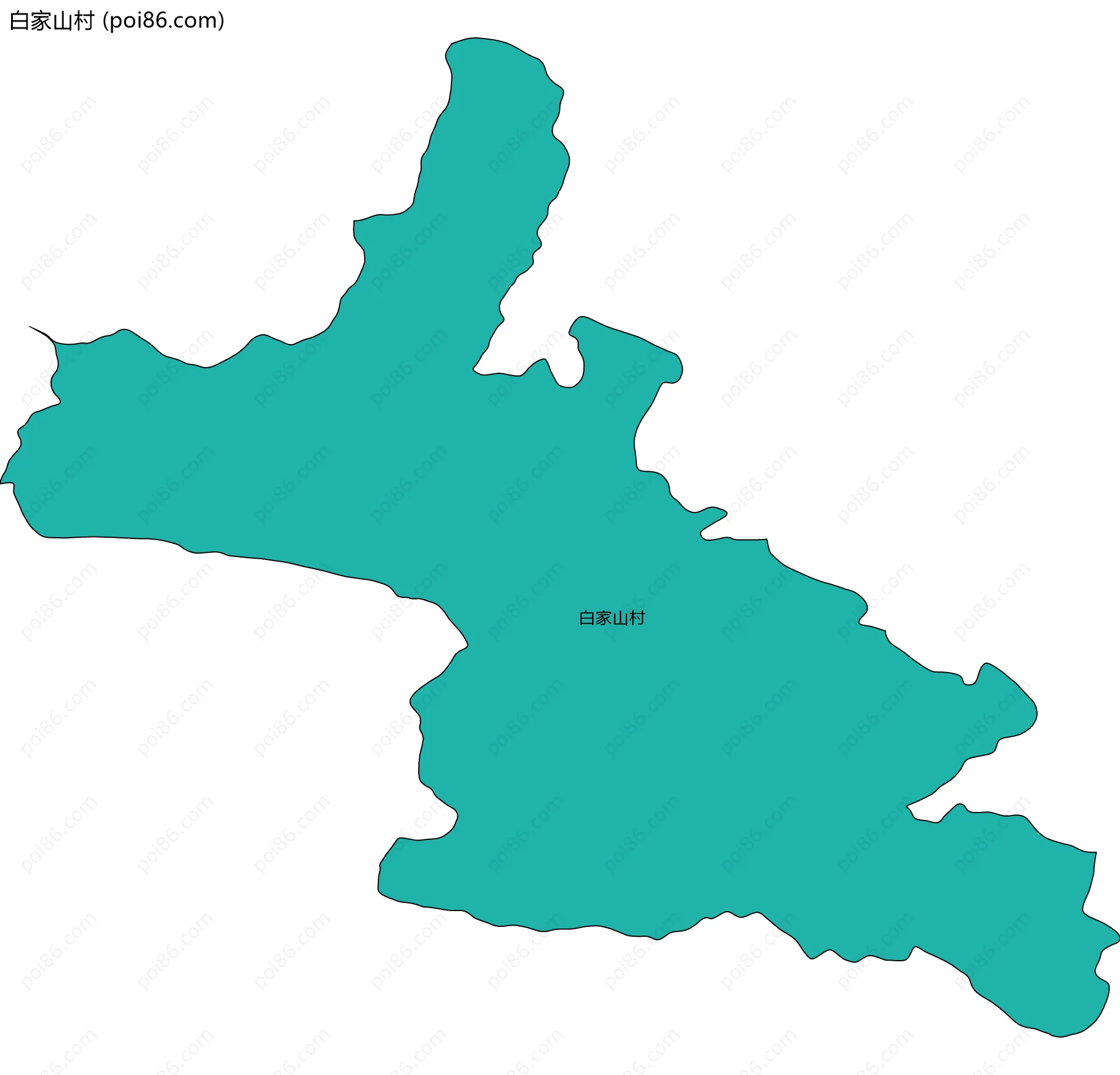 白家山村边界地图