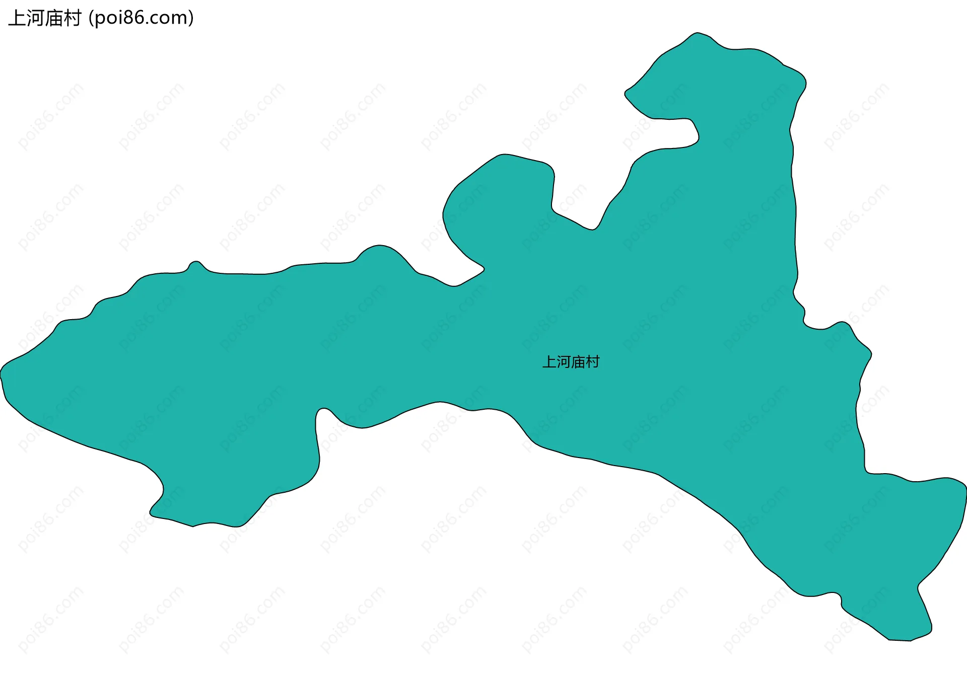 上河庙村边界地图