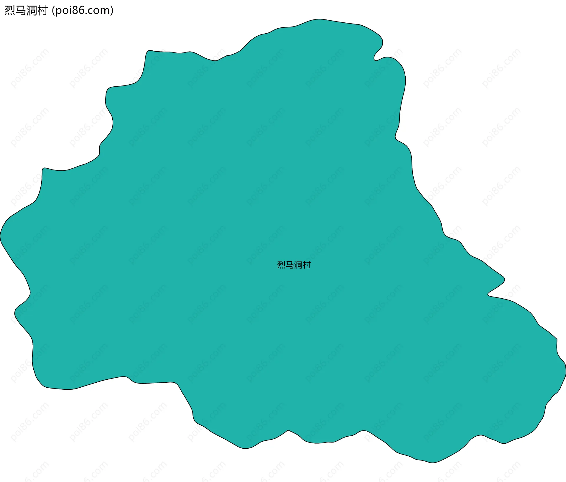 烈马洞村边界地图