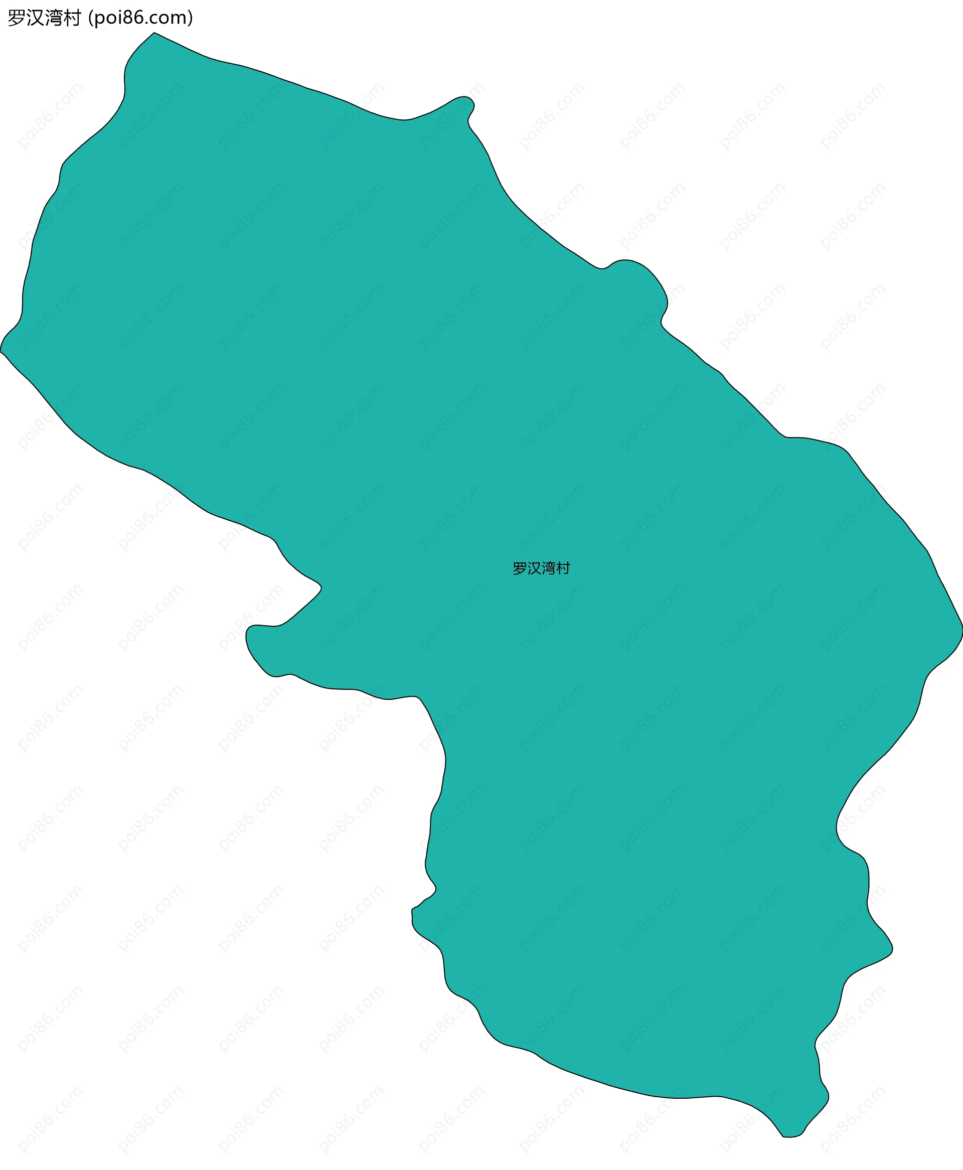 罗汉湾村边界地图