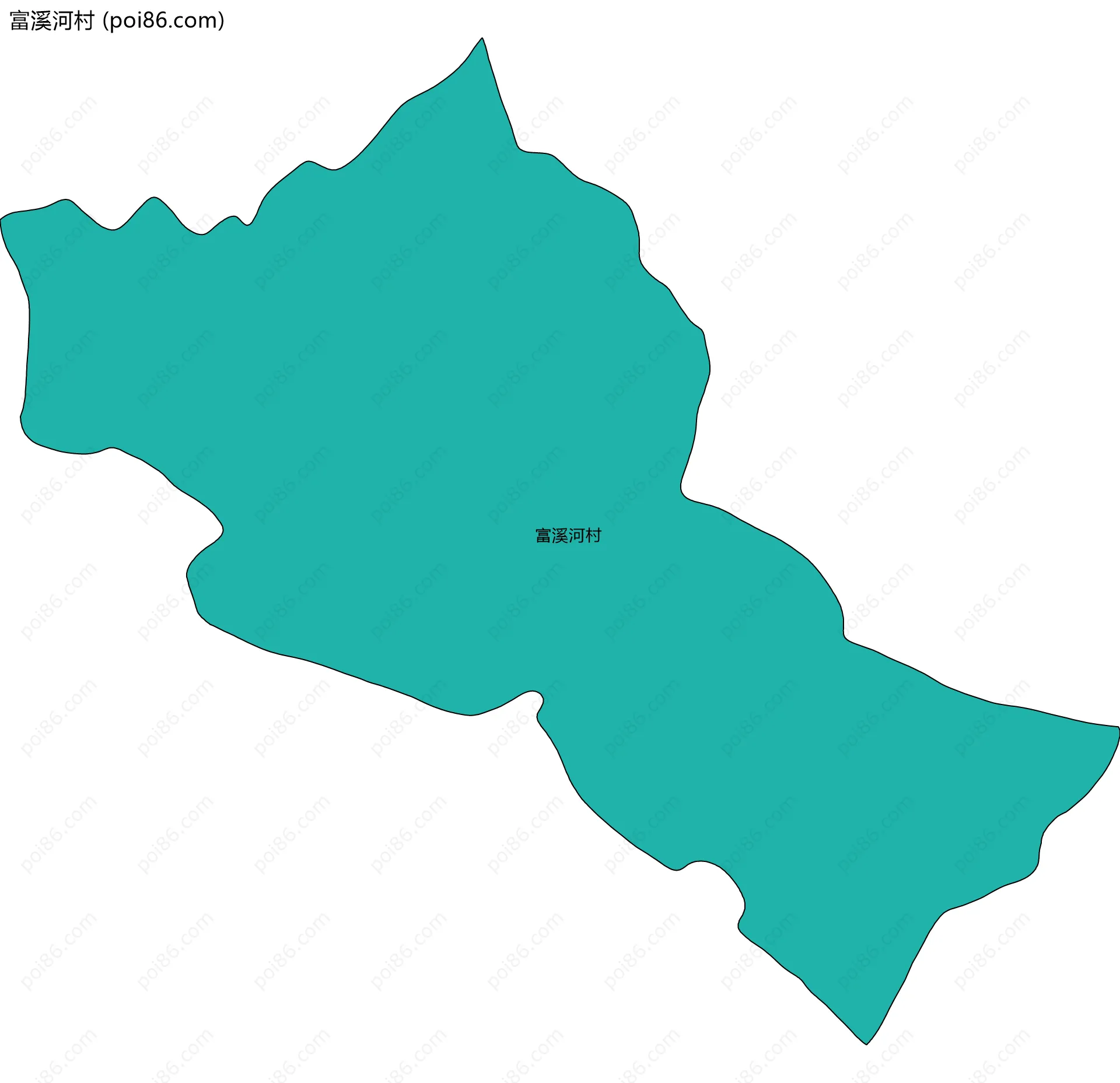 富溪河村边界地图