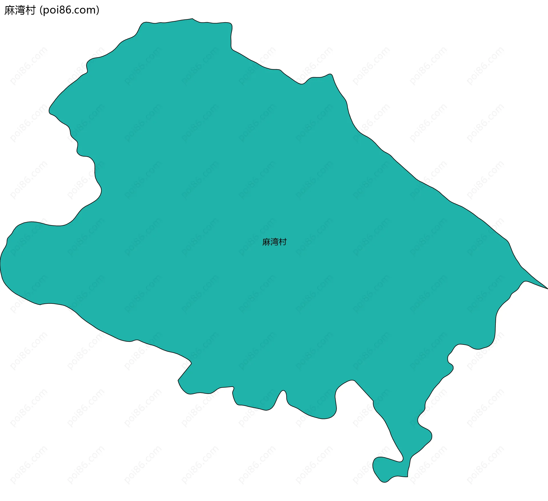 麻湾村边界地图