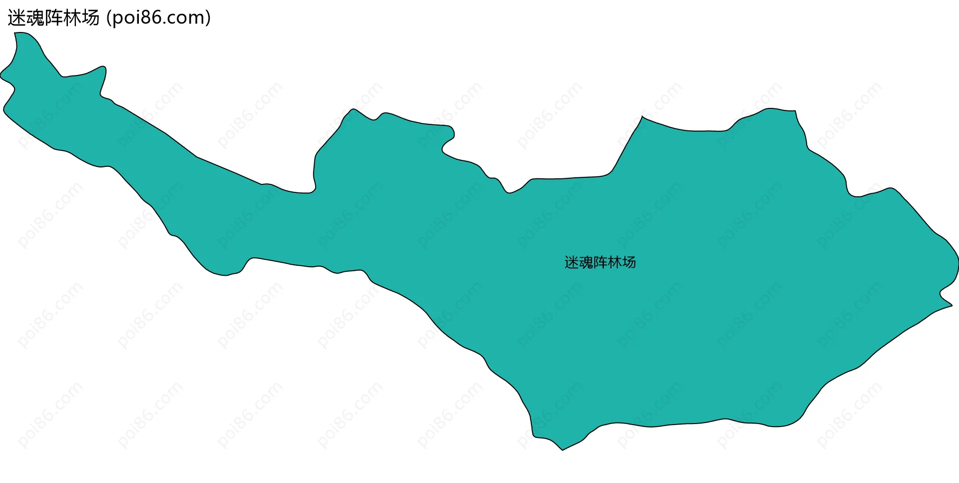 迷魂阵林场边界地图