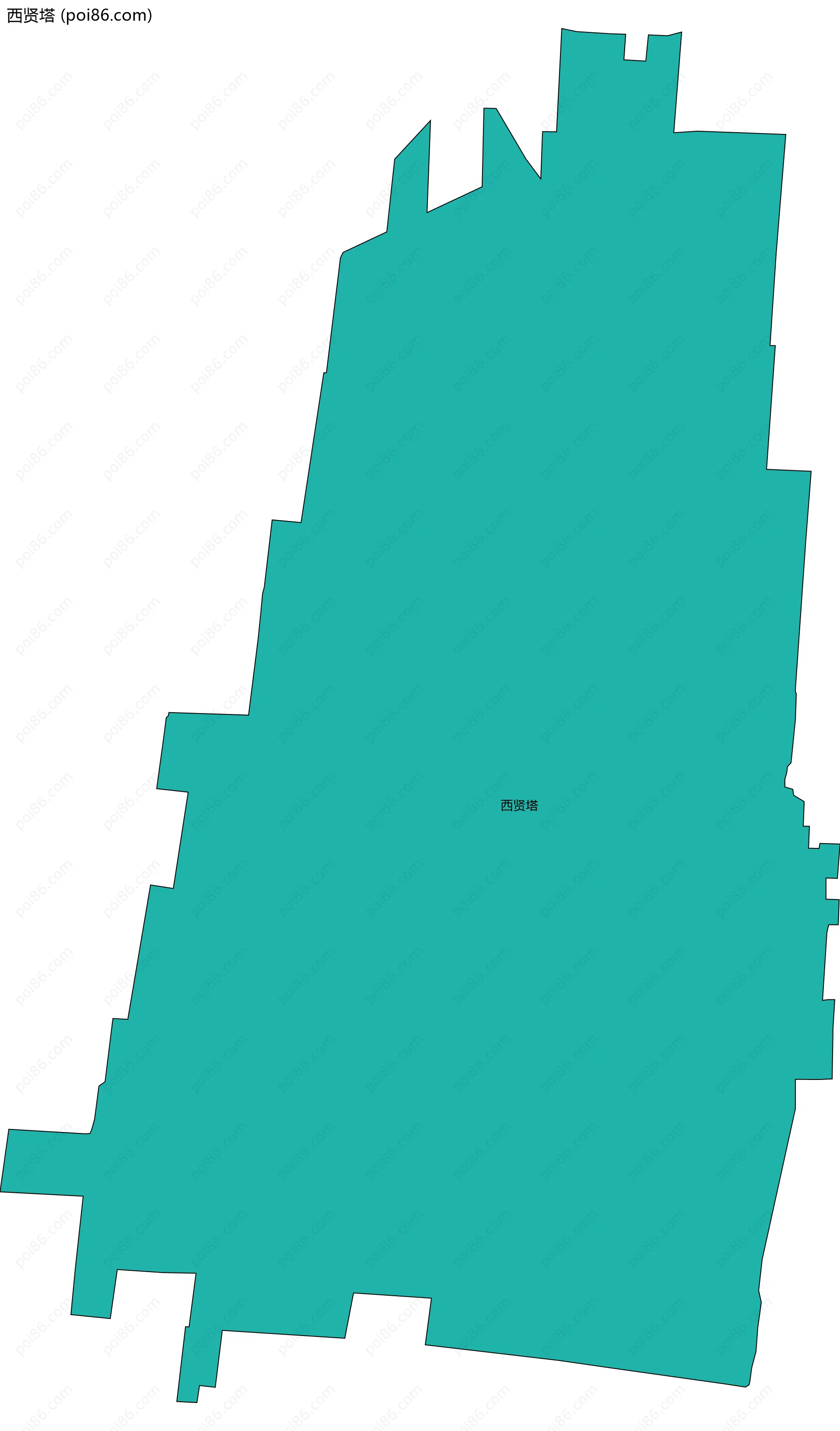 西贤塔边界地图