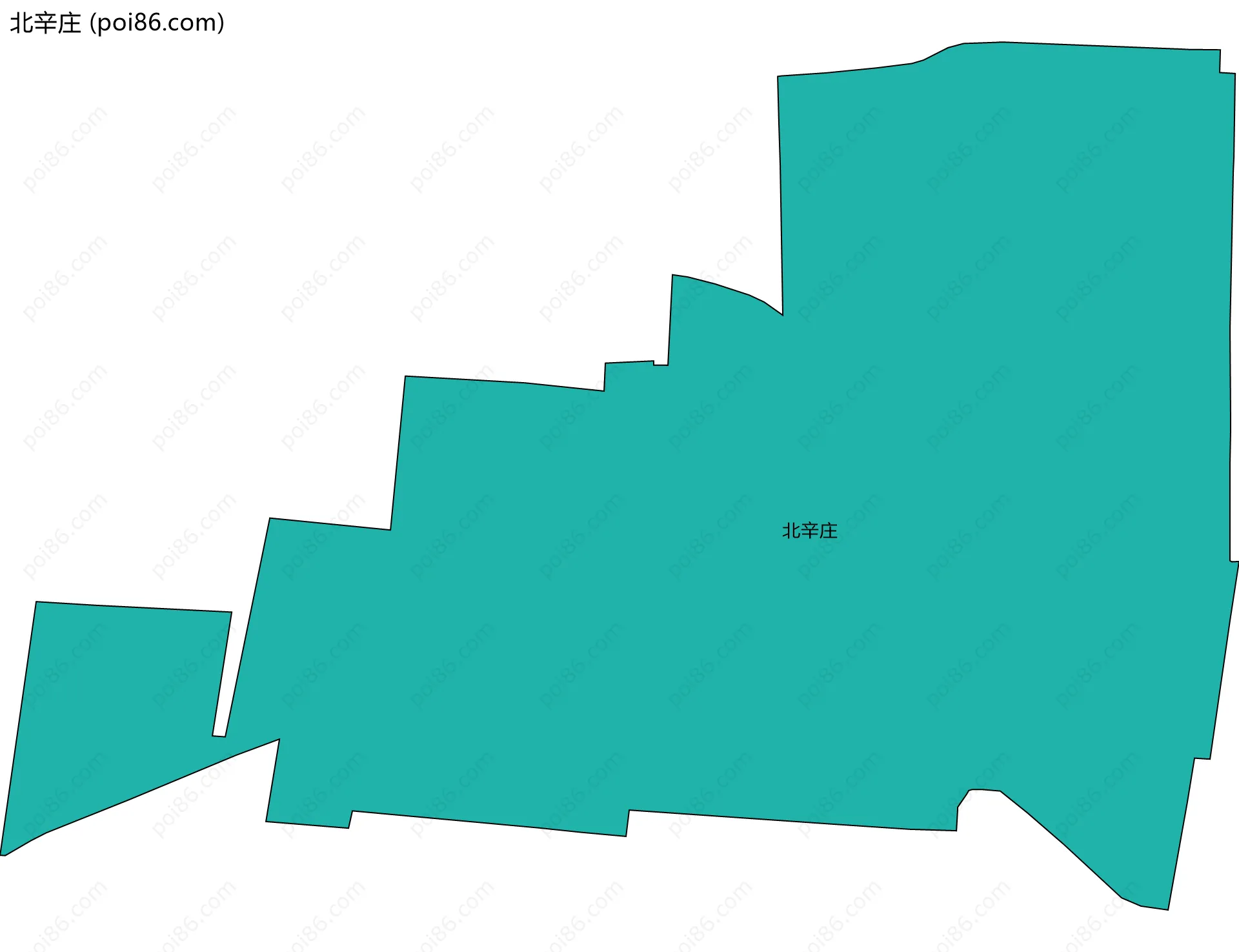 北辛庄边界地图