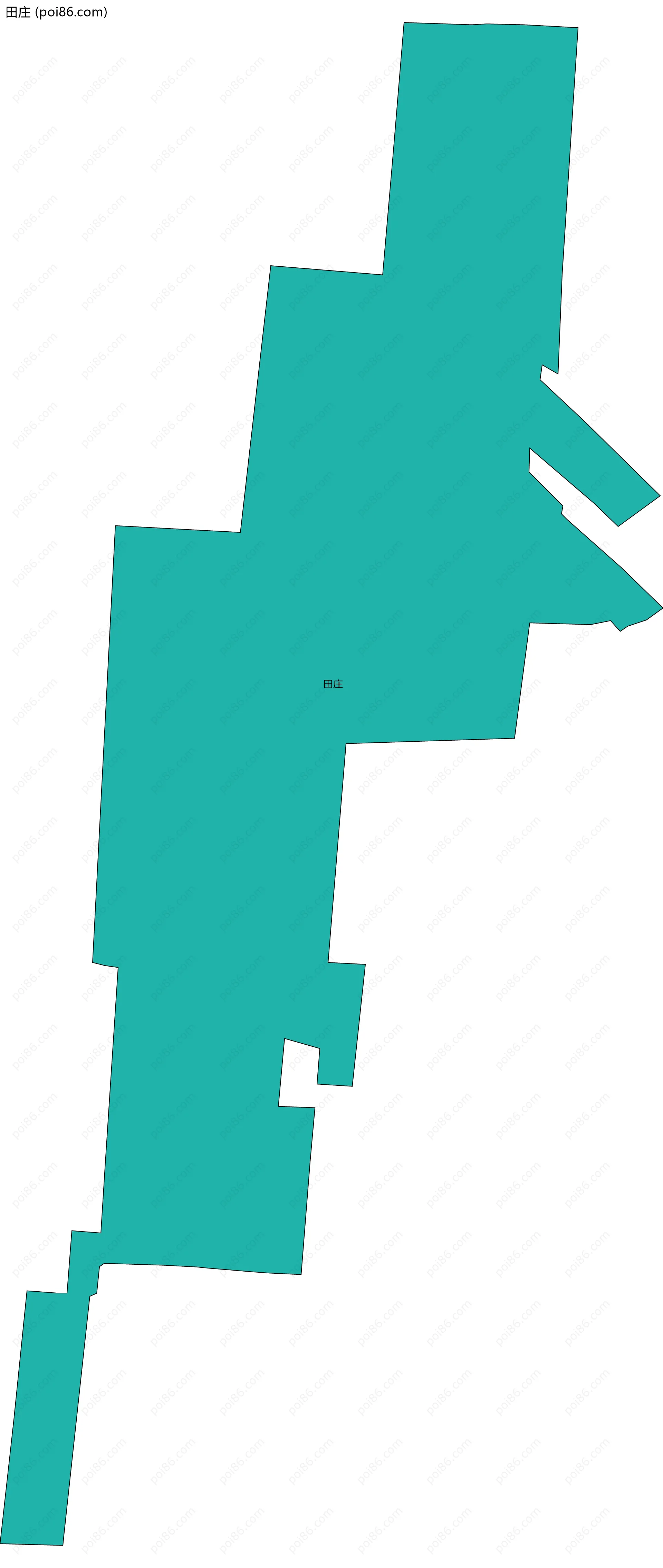 田庄边界地图
