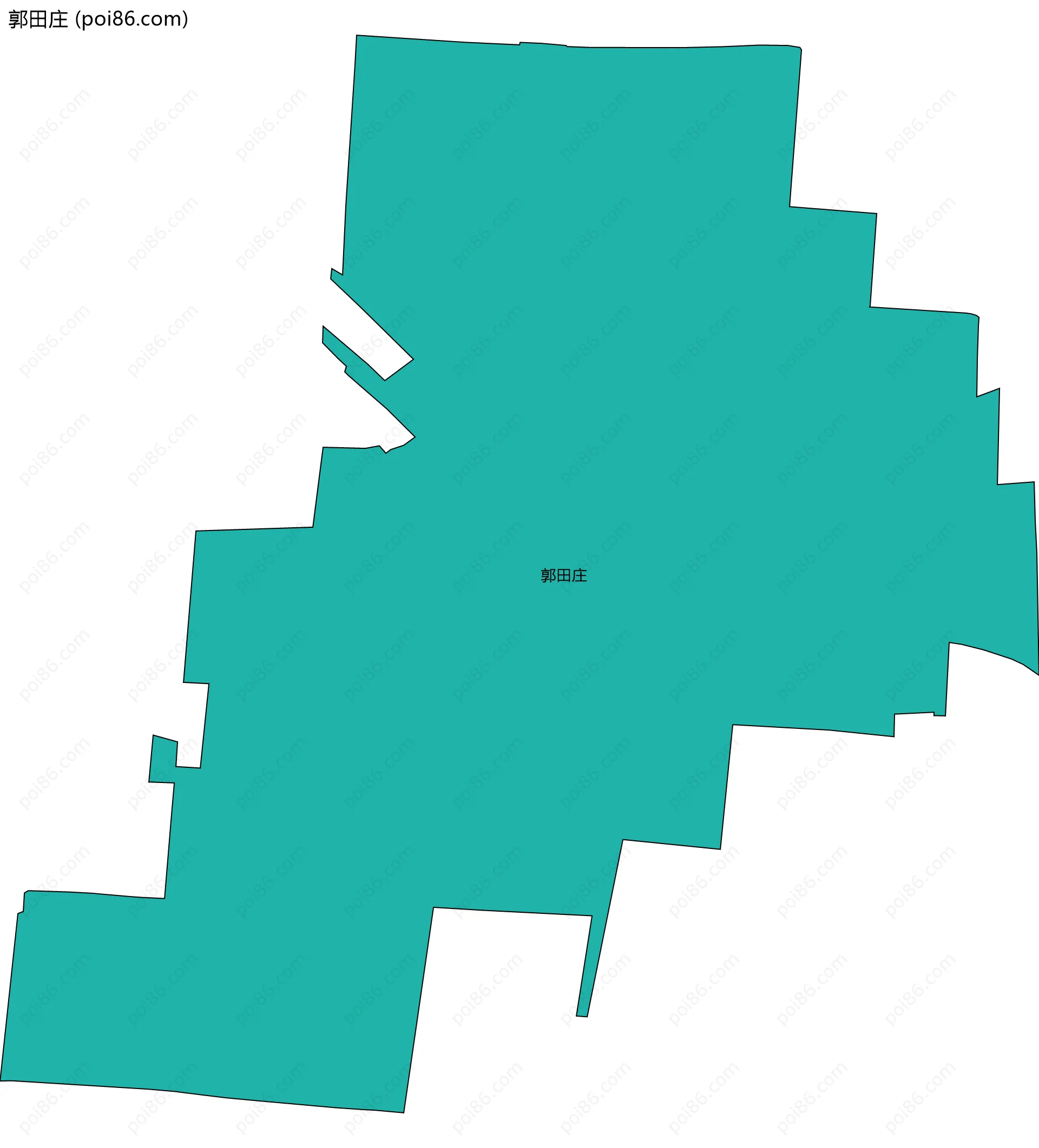 郭田庄边界地图
