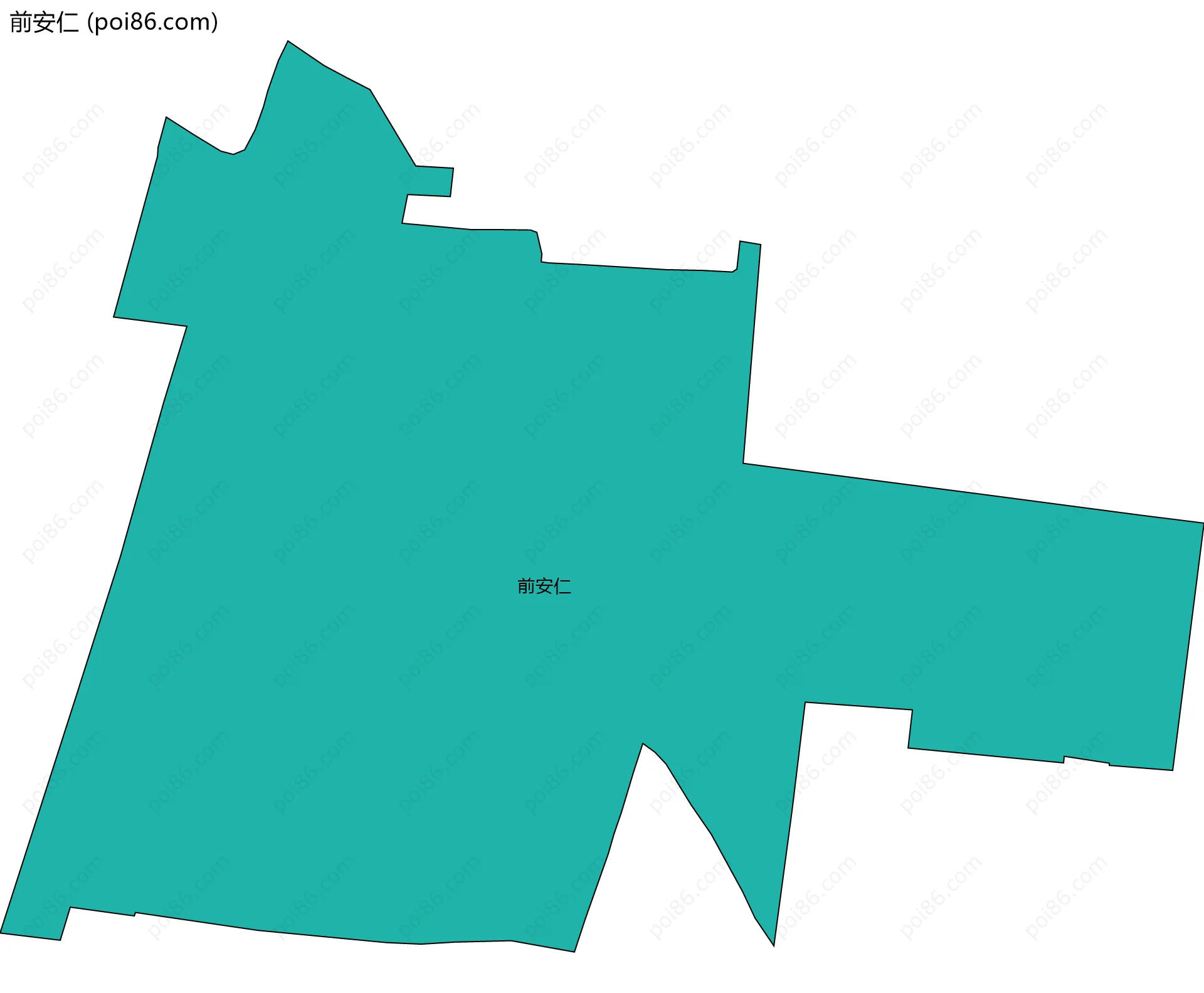 前安仁边界地图