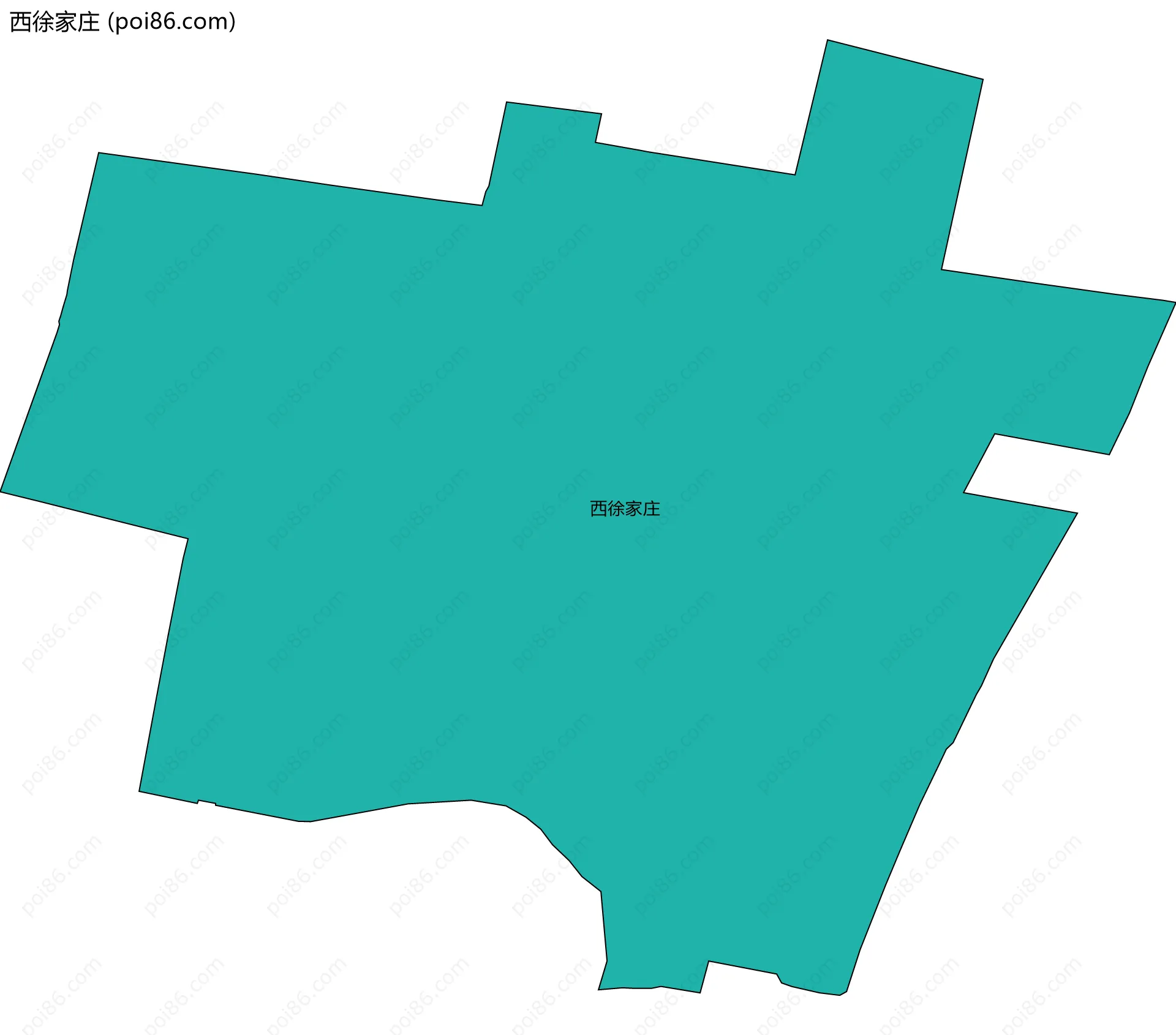 西徐家庄边界地图