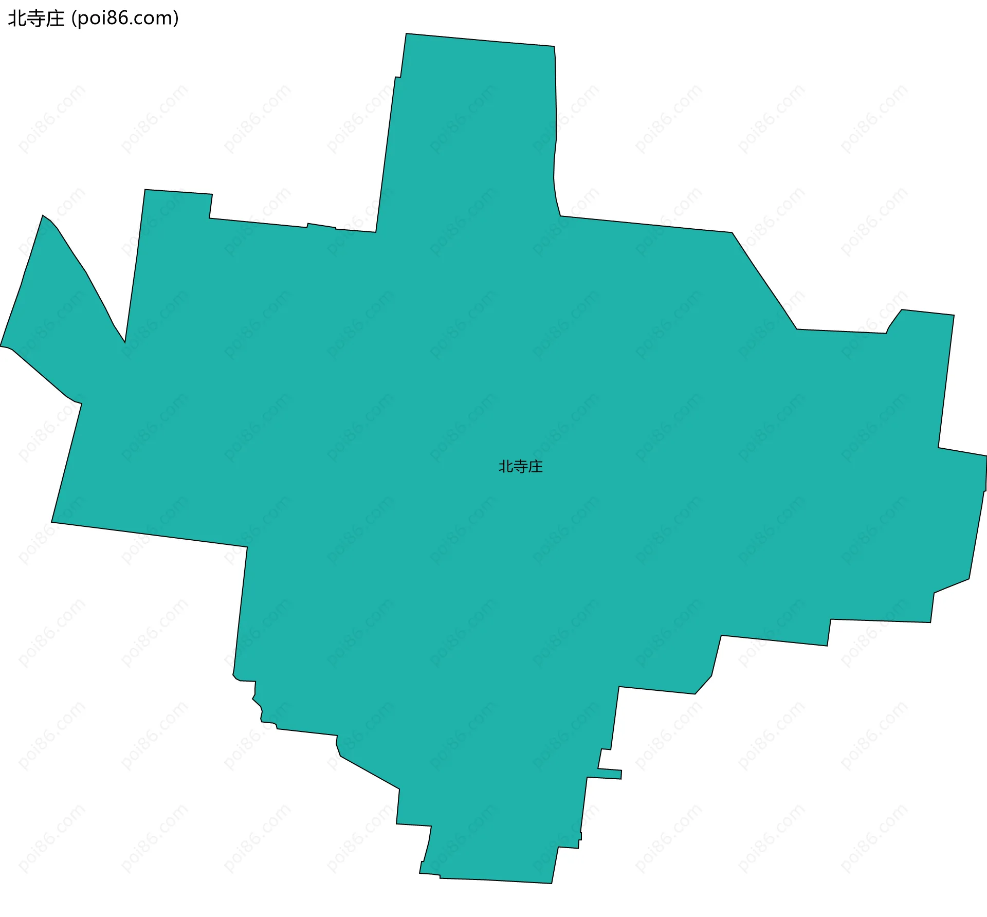 北寺庄边界地图