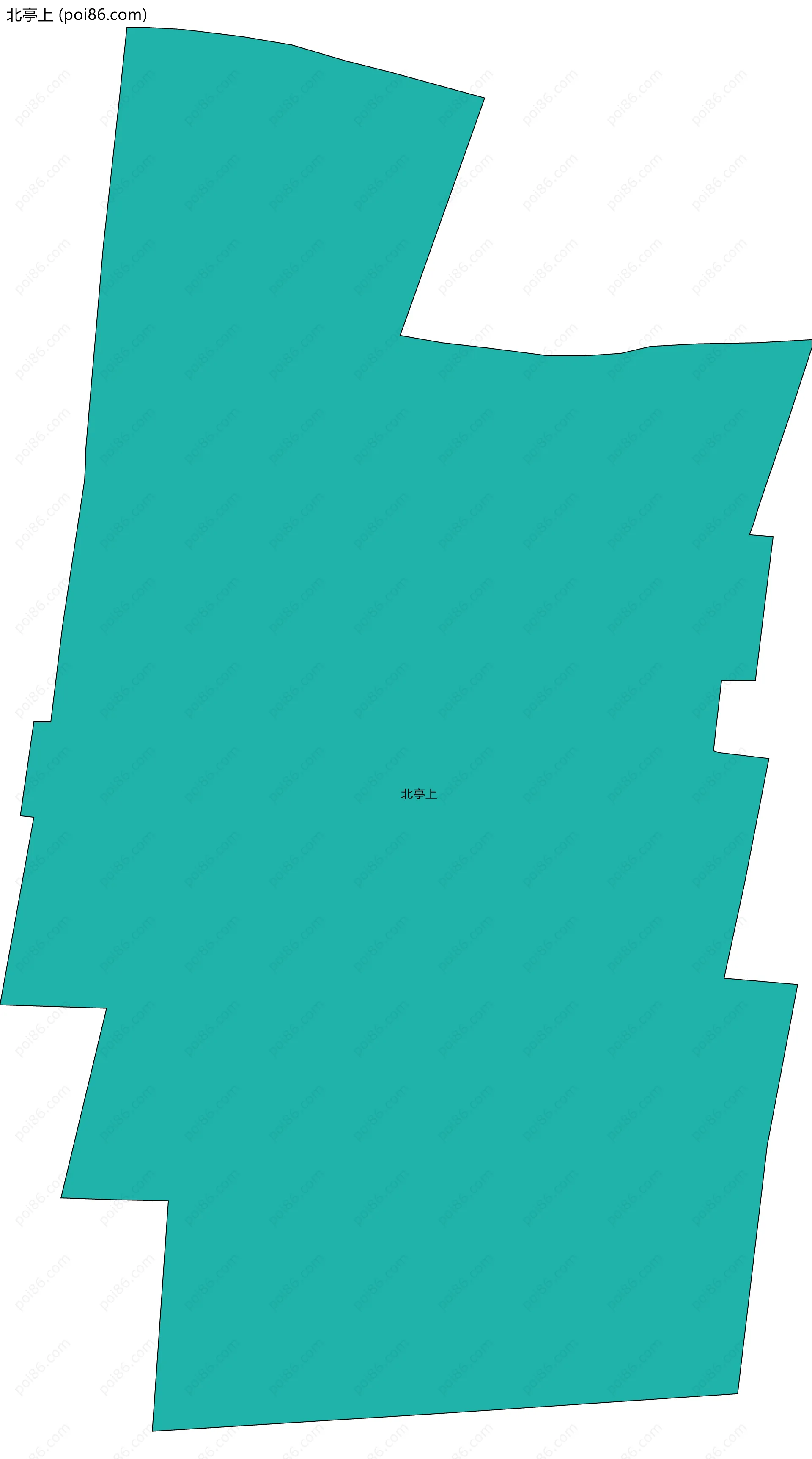 北亭上边界地图