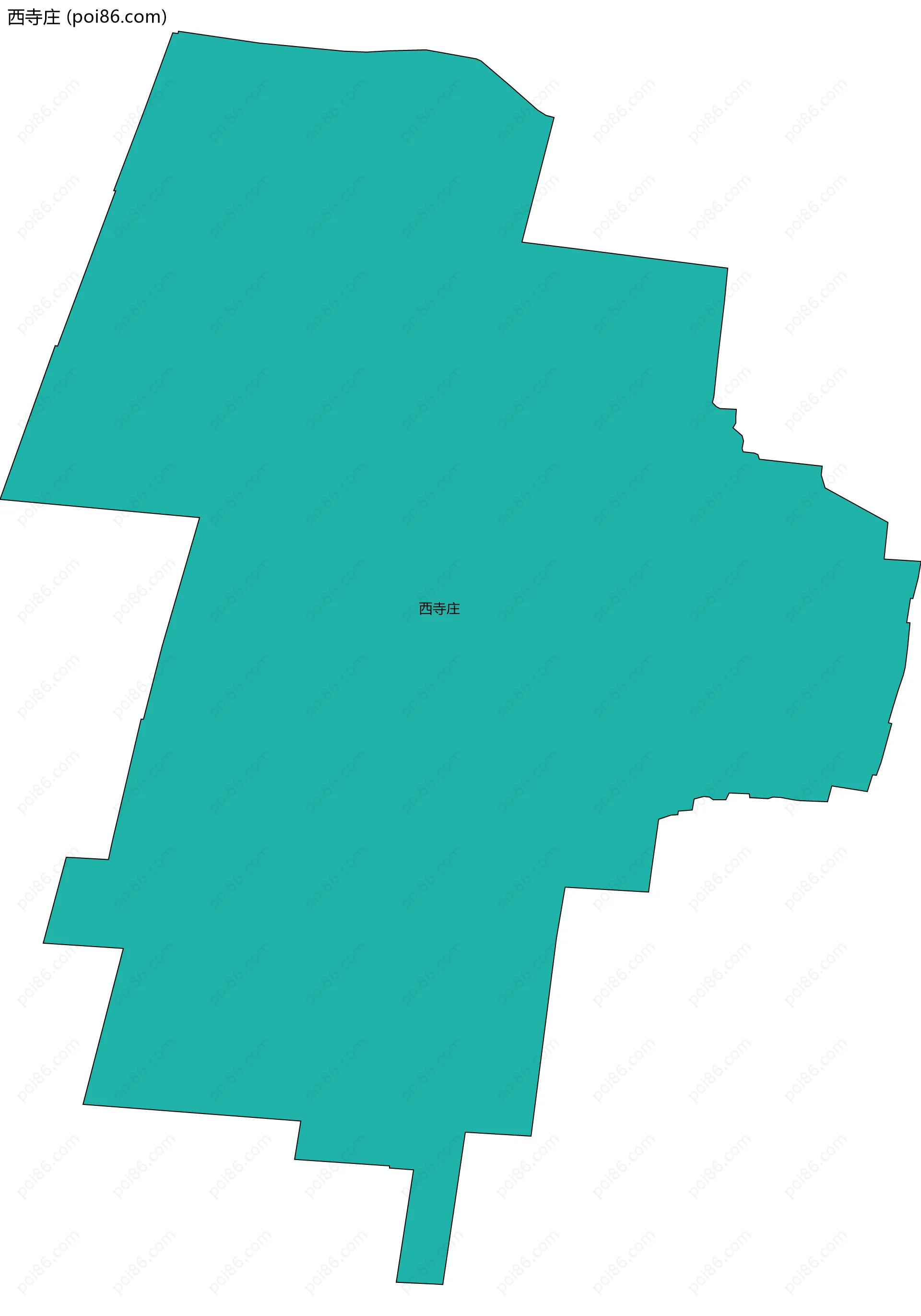 西寺庄边界地图