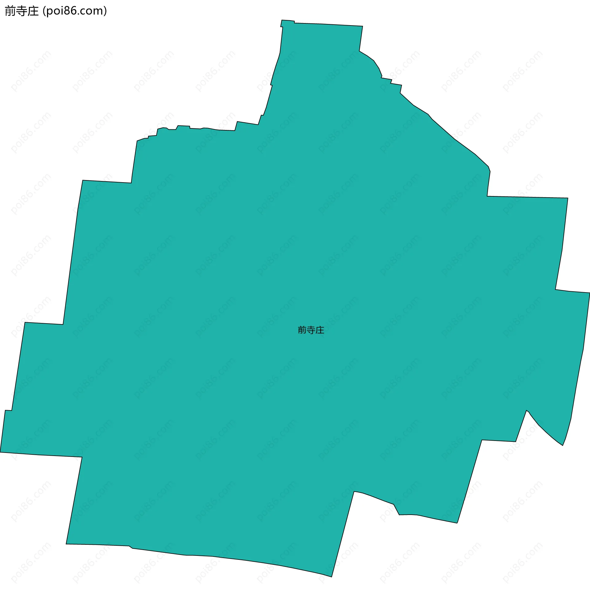 前寺庄边界地图