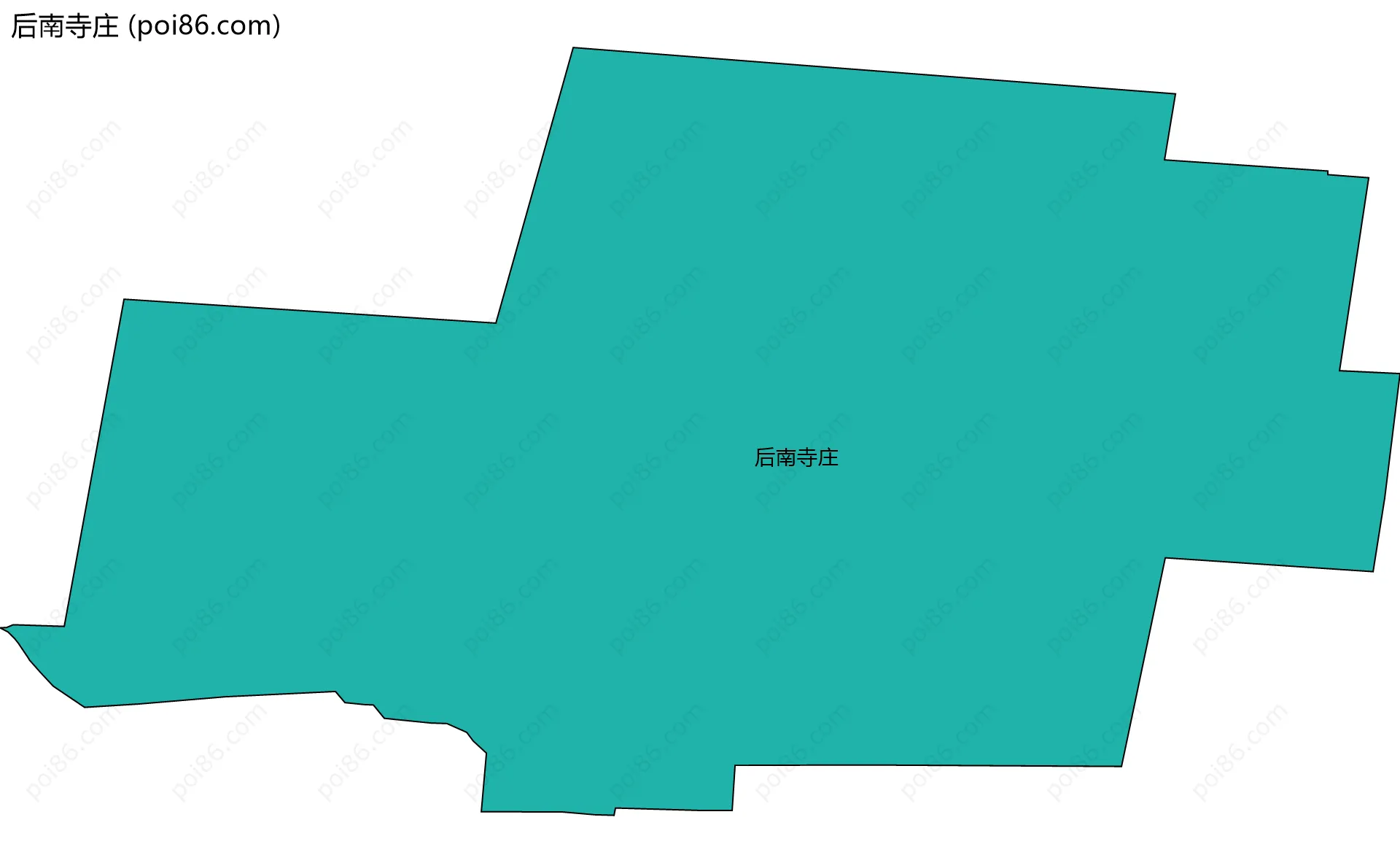 后南寺庄边界地图