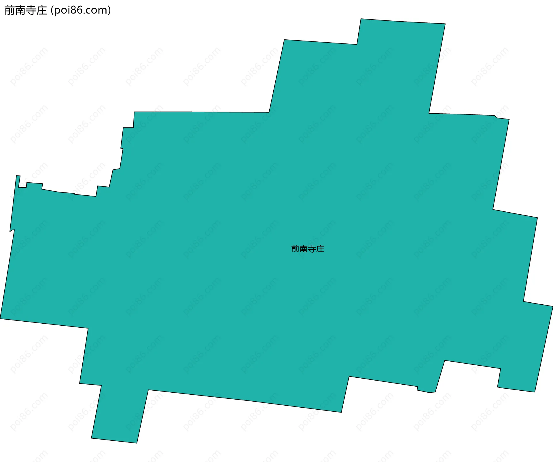 前南寺庄边界地图