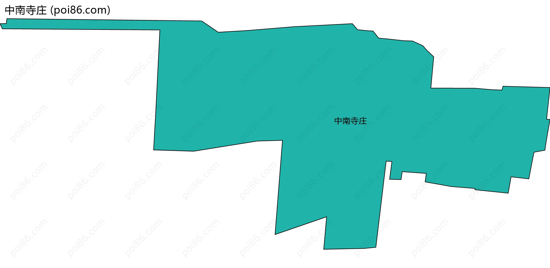 中南寺庄边界地图