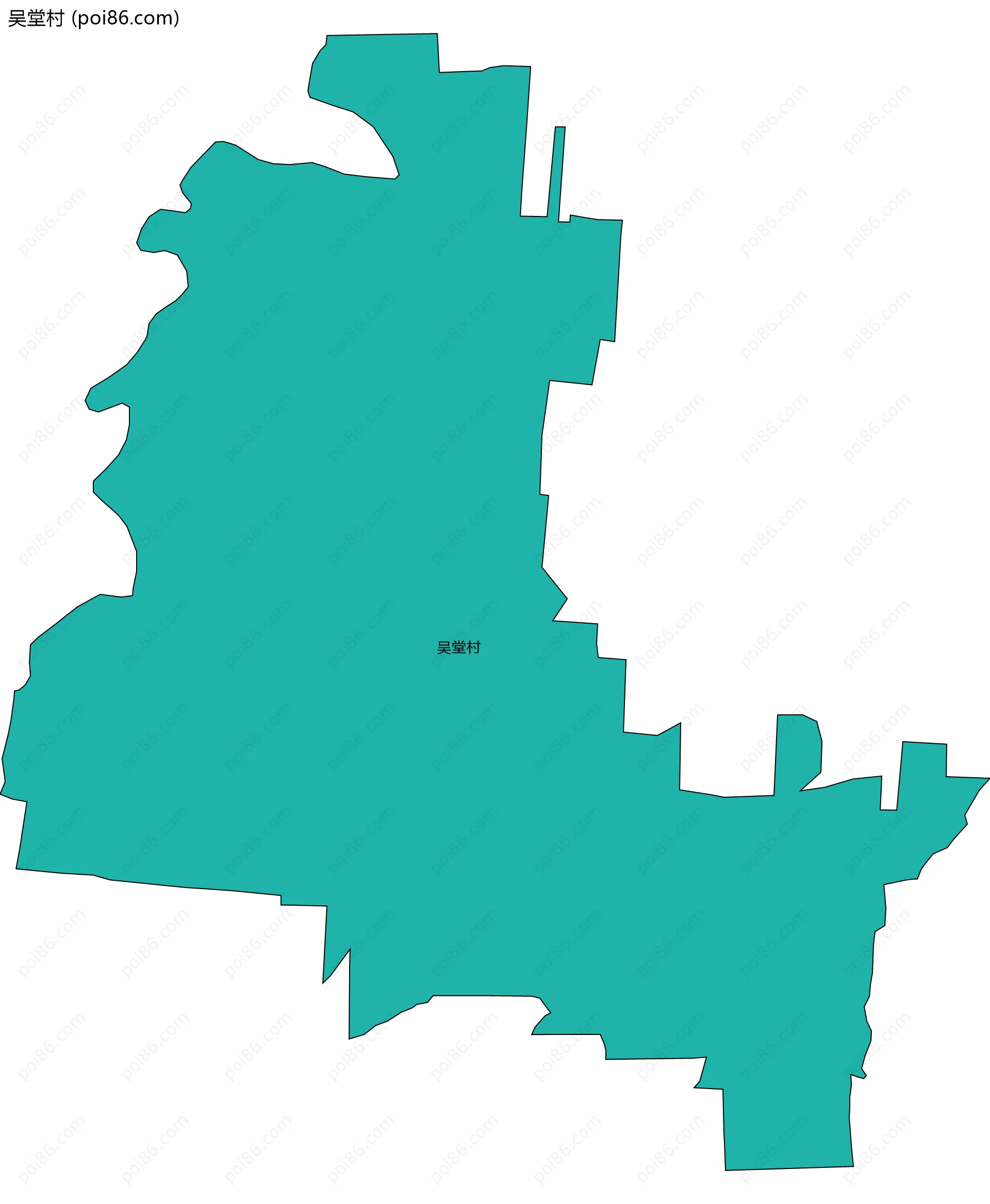 吴堂村边界地图