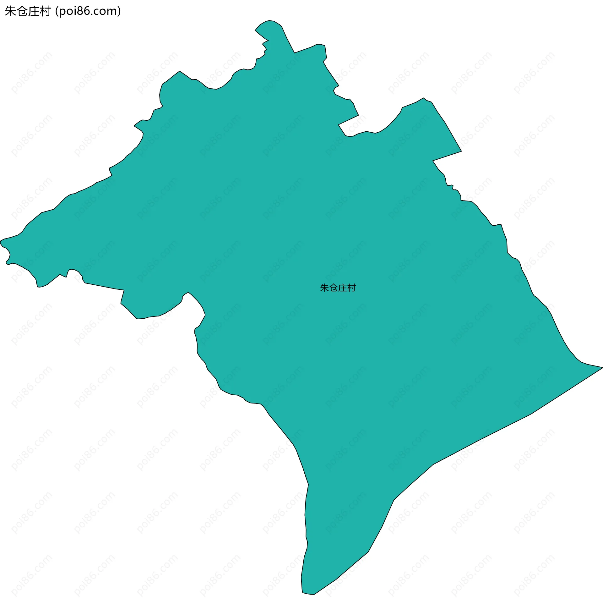 朱仓庄村边界地图