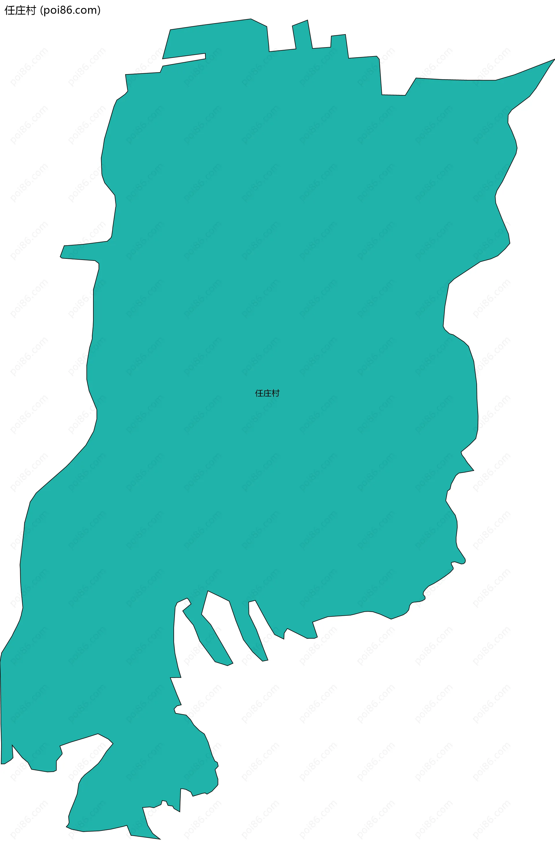 任庄村边界地图