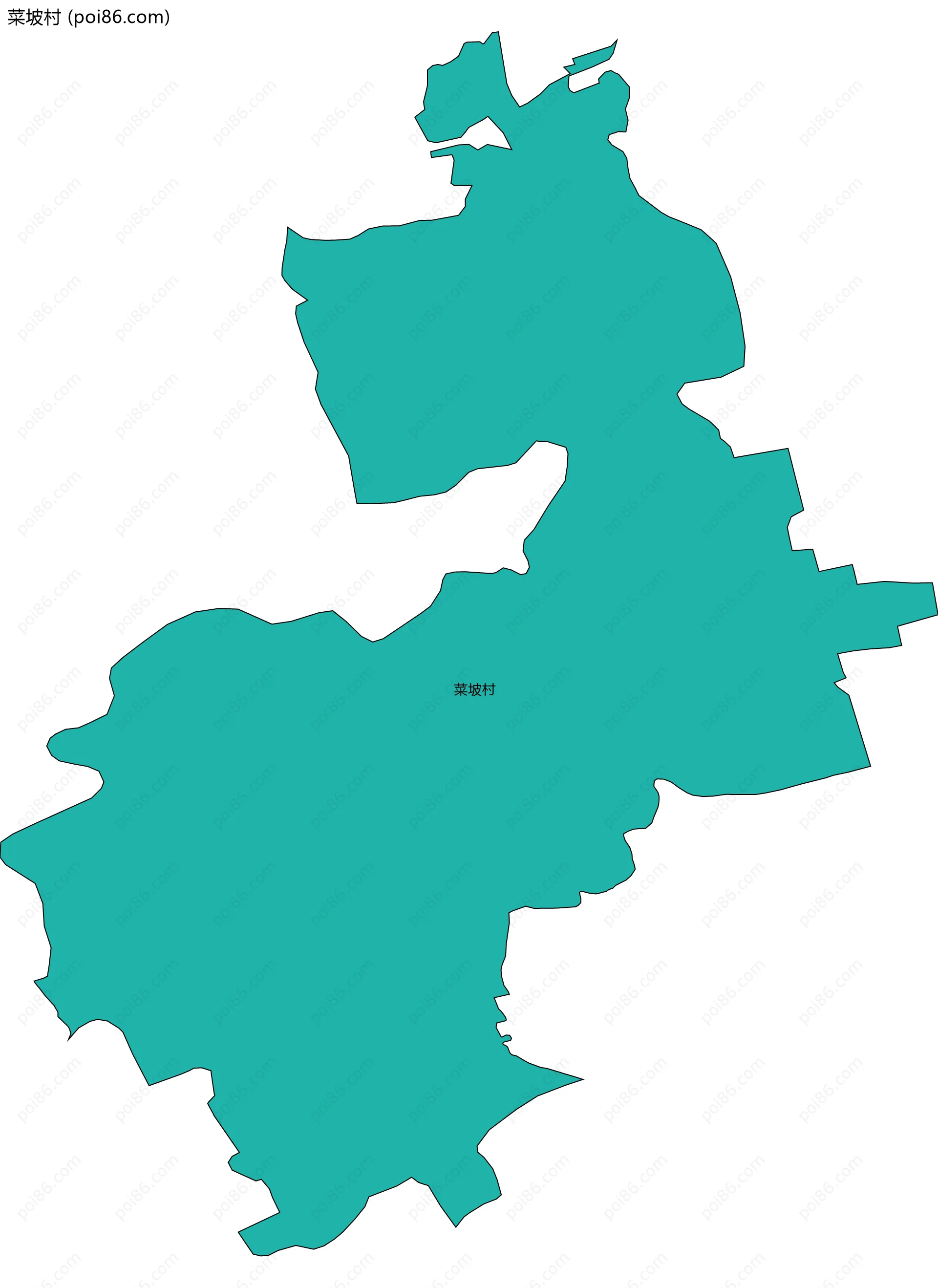菜坡村边界地图