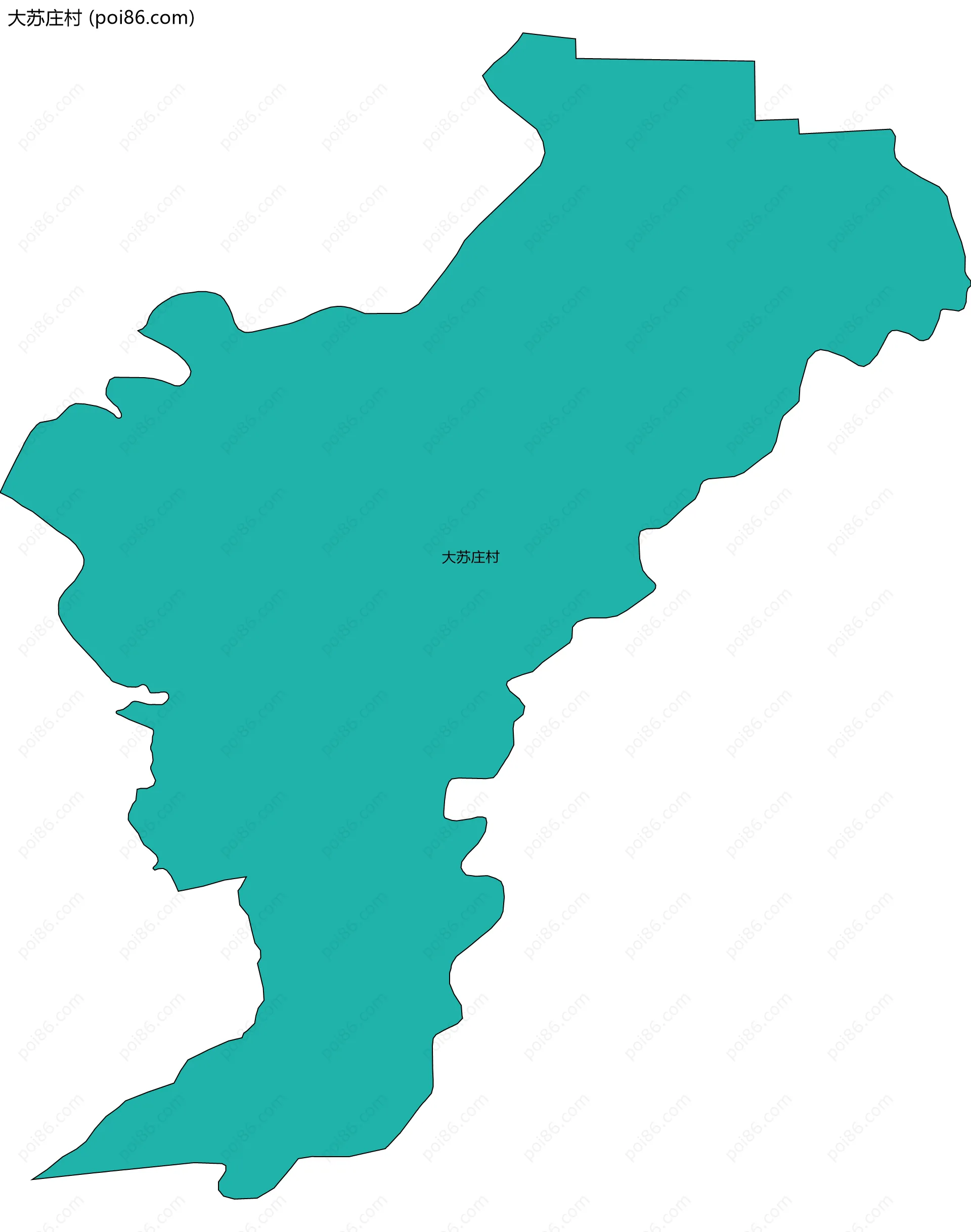 大苏庄村边界地图