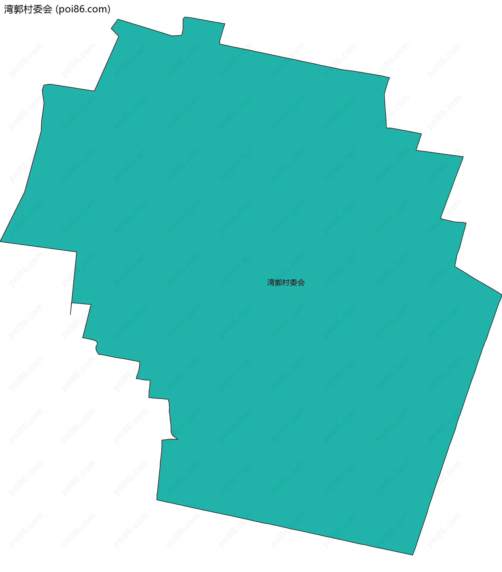 湾郭村委会边界地图