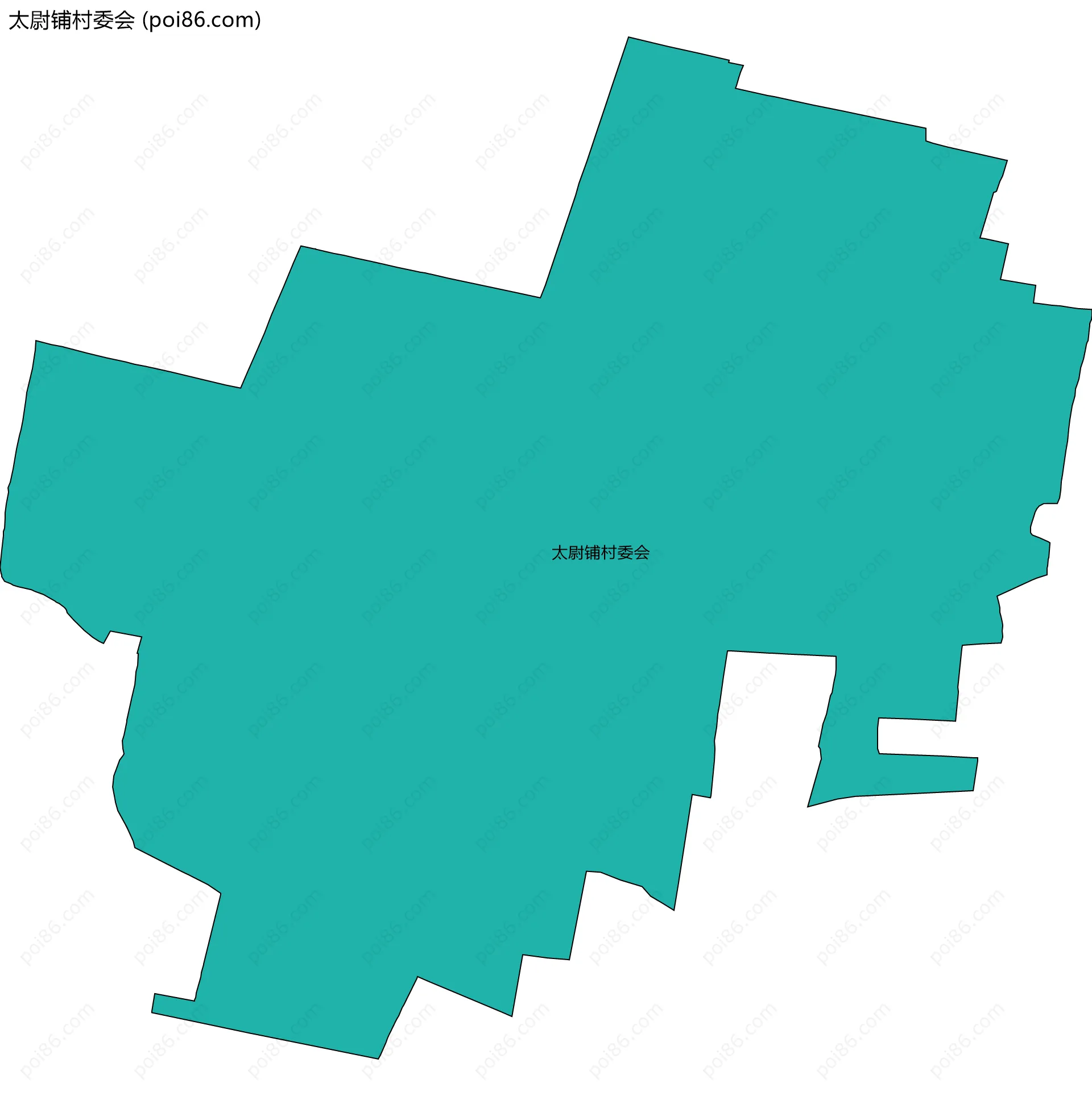 太尉铺村委会边界地图