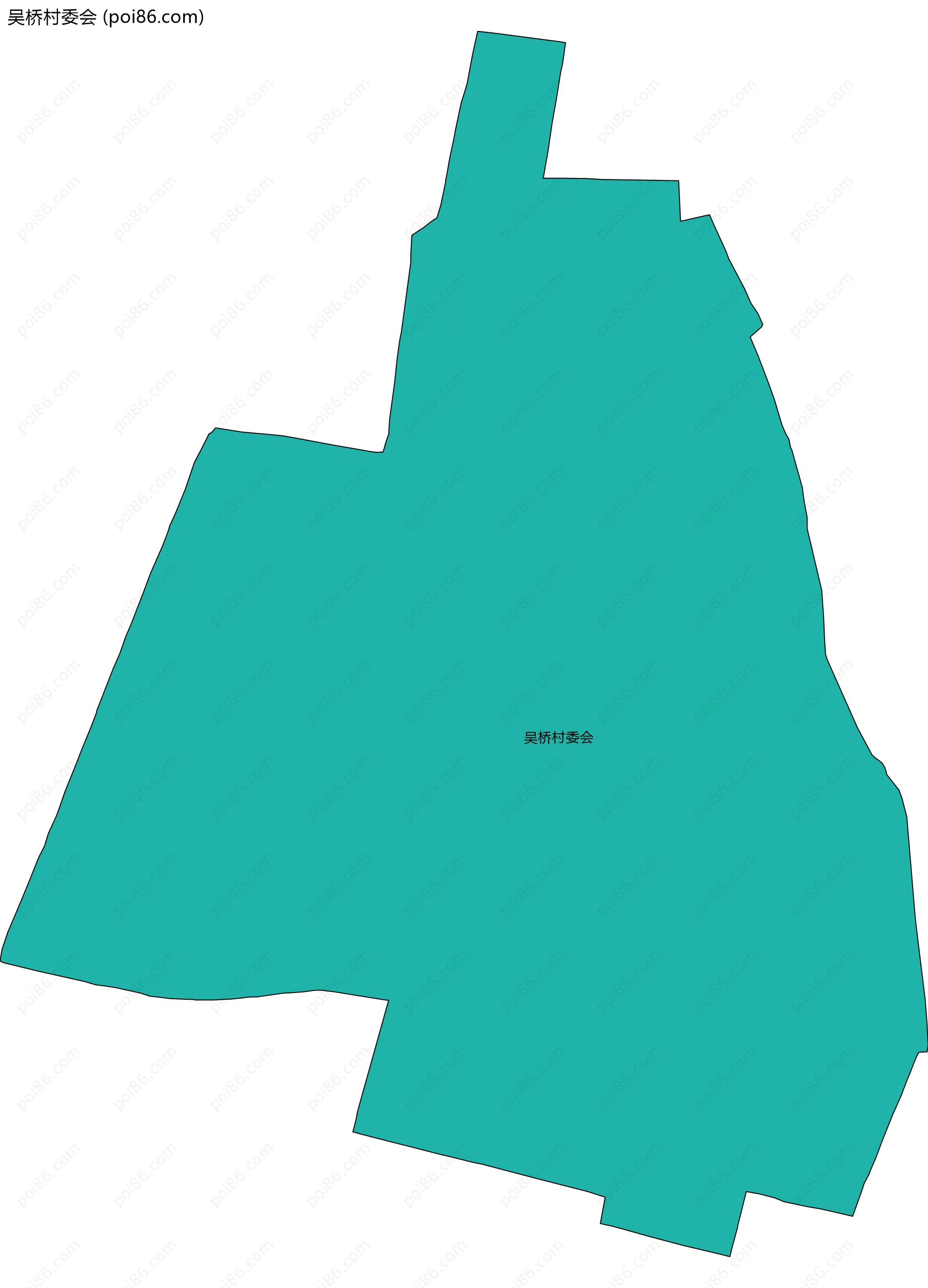 吴桥村委会边界地图
