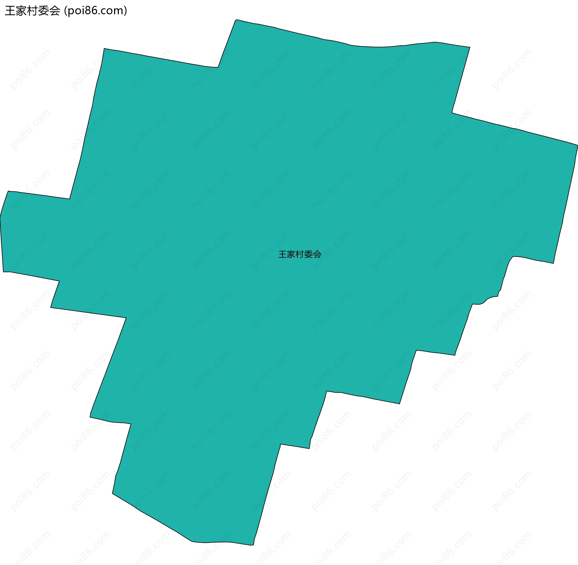 王家村委会边界地图